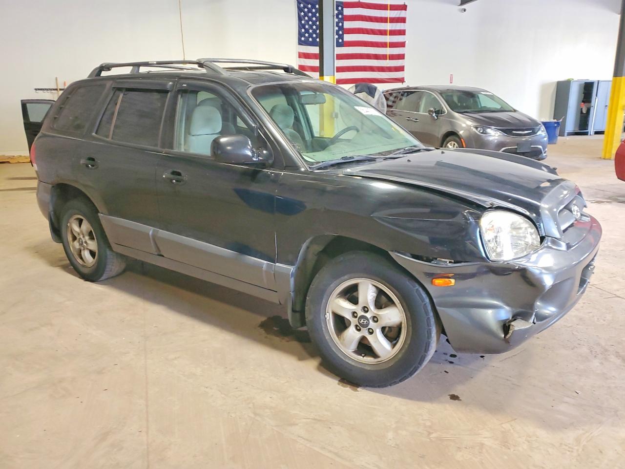 2005 Hyundai Santa Fe Gls Black vin: KM8SC73D25U010046
