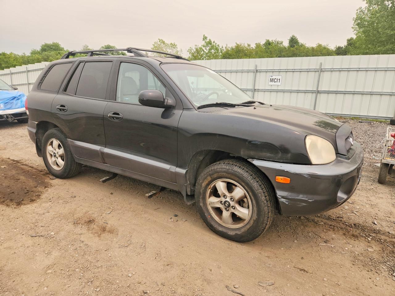 2005 Hyundai Santa Fe Gls Gray vin: KM8SC73D25U987803