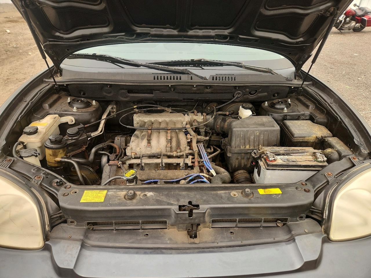 2005 Hyundai Santa Fe Gls Gray vin: KM8SC73D25U987803