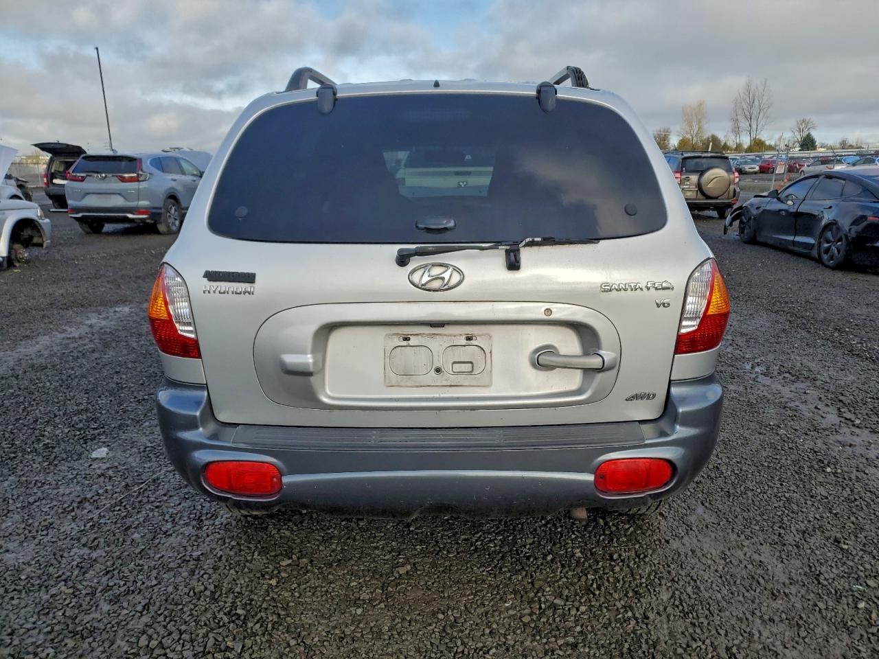 2002 Hyundai Santa Fe Gls Silver vin: KM8SC73D32U252307
