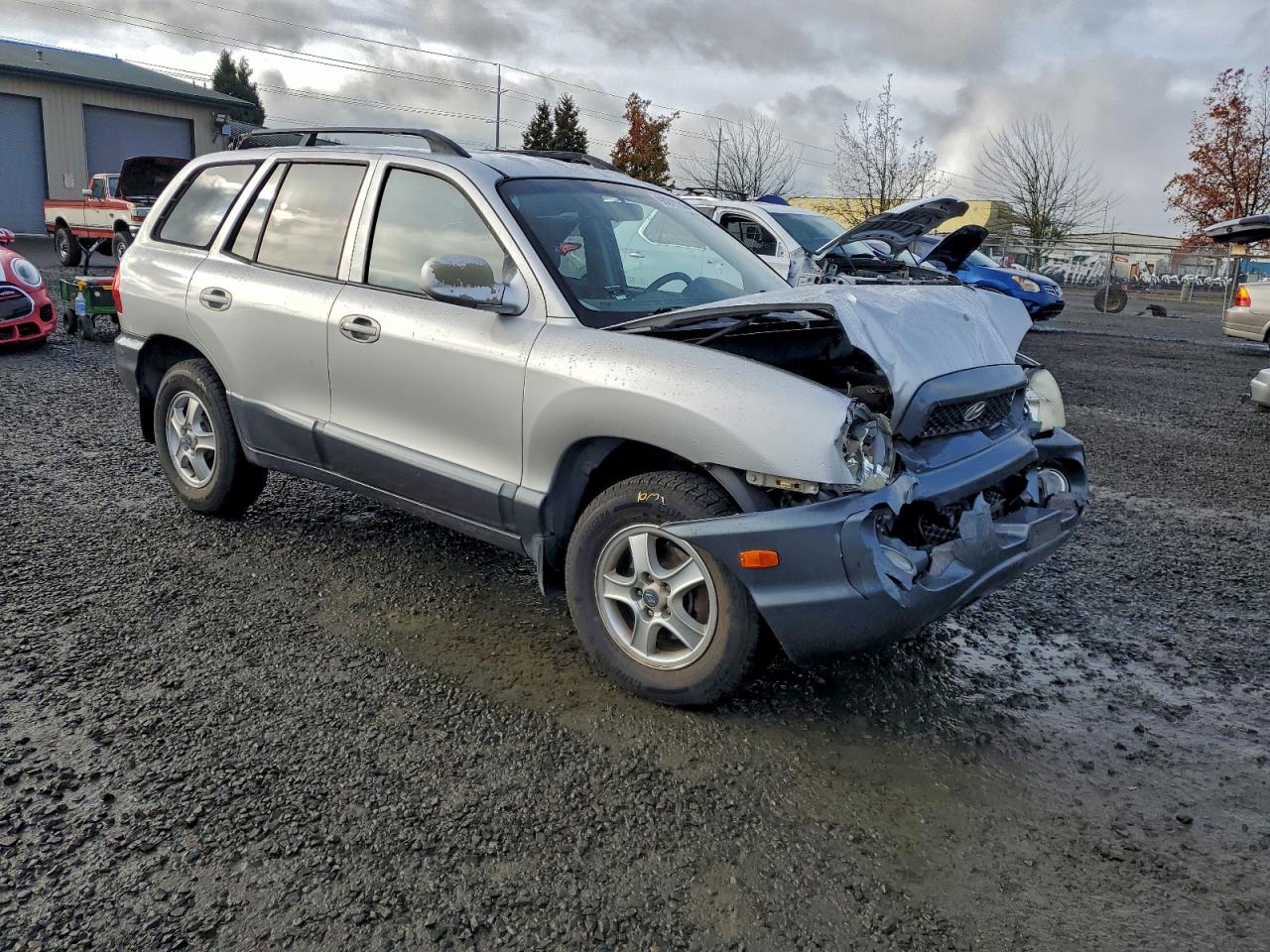 2002 Hyundai Santa Fe Gls Silver vin: KM8SC73D32U252307