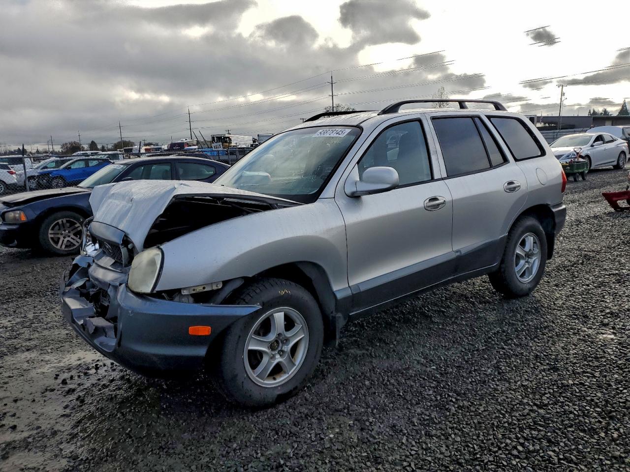 2002 Hyundai Santa Fe Gls Silver vin: KM8SC73D32U252307