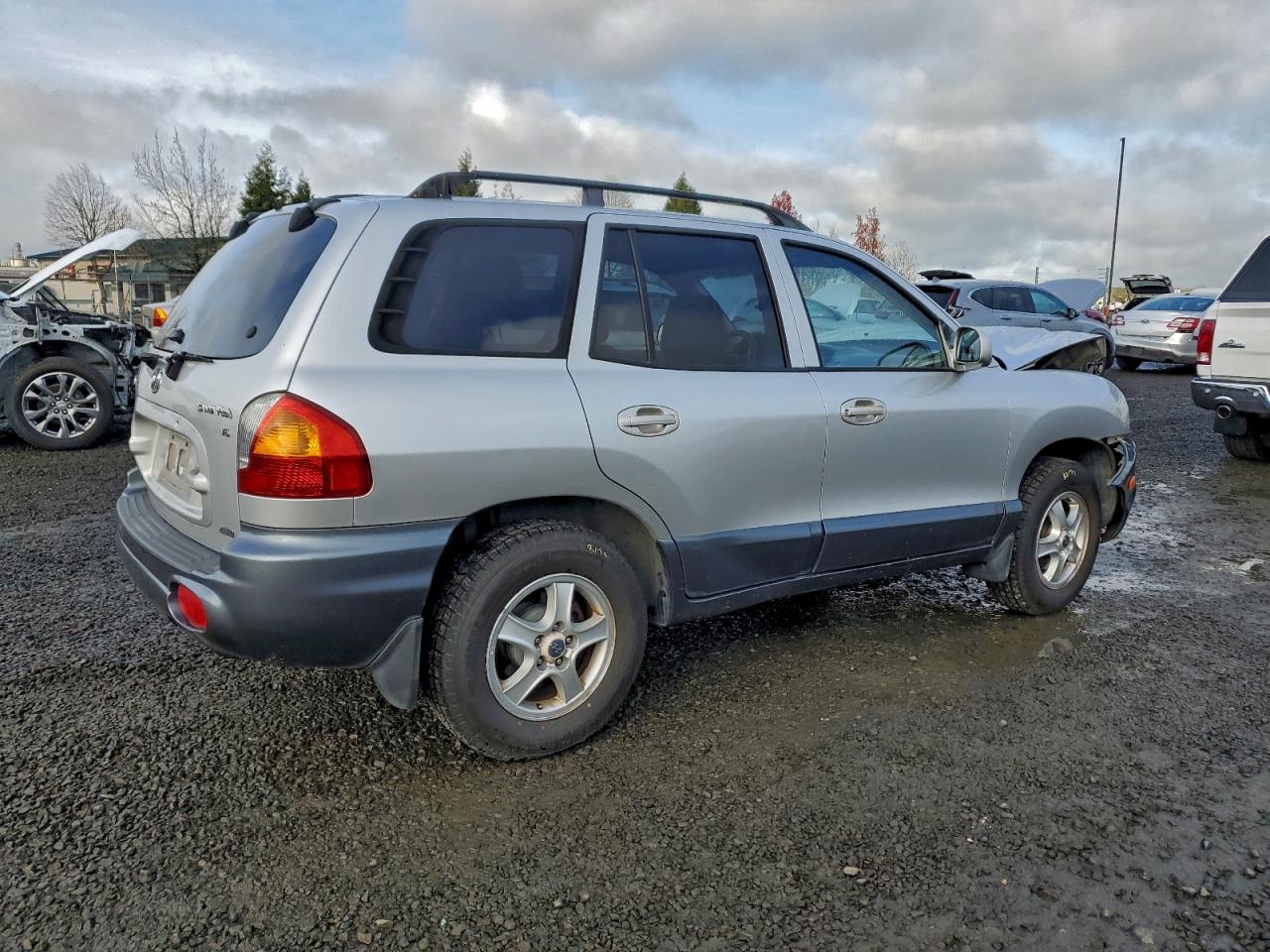 2002 Hyundai Santa Fe Gls Silver vin: KM8SC73D32U252307