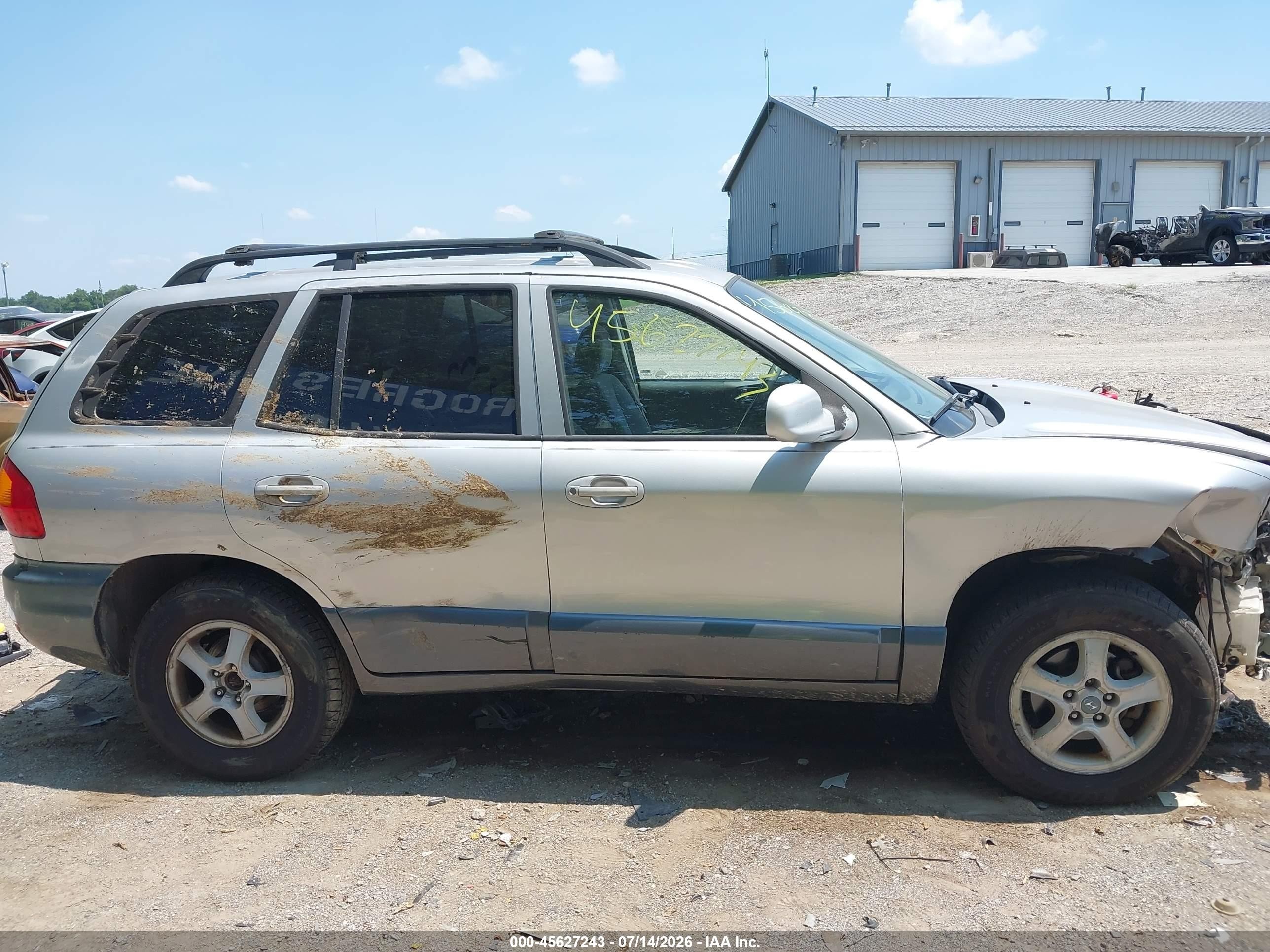 2003 Hyundai Santa Fe Gls/lx Silver vin: KM8SC73D33U430833