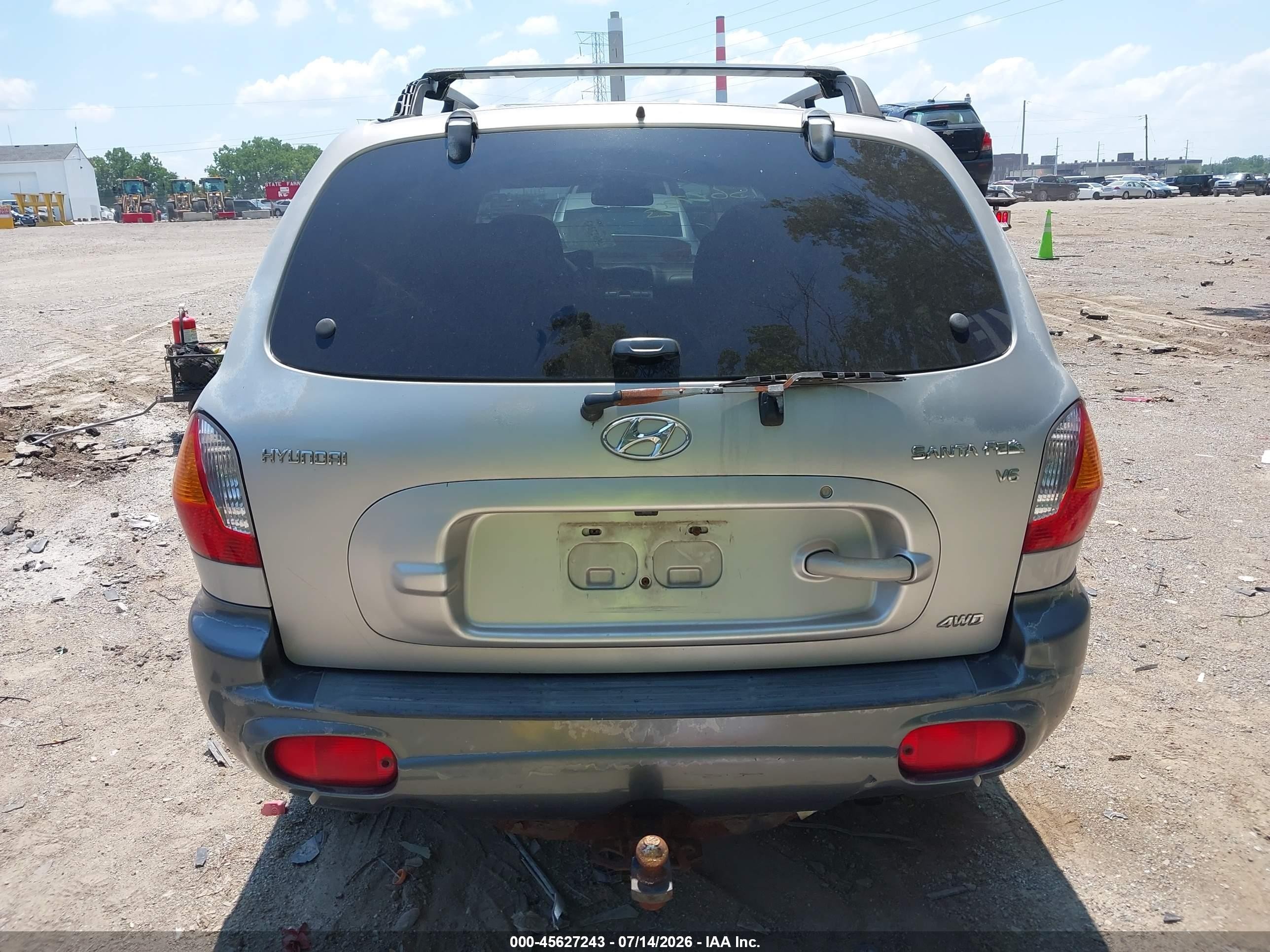 2003 Hyundai Santa Fe Gls/lx Silver vin: KM8SC73D33U430833