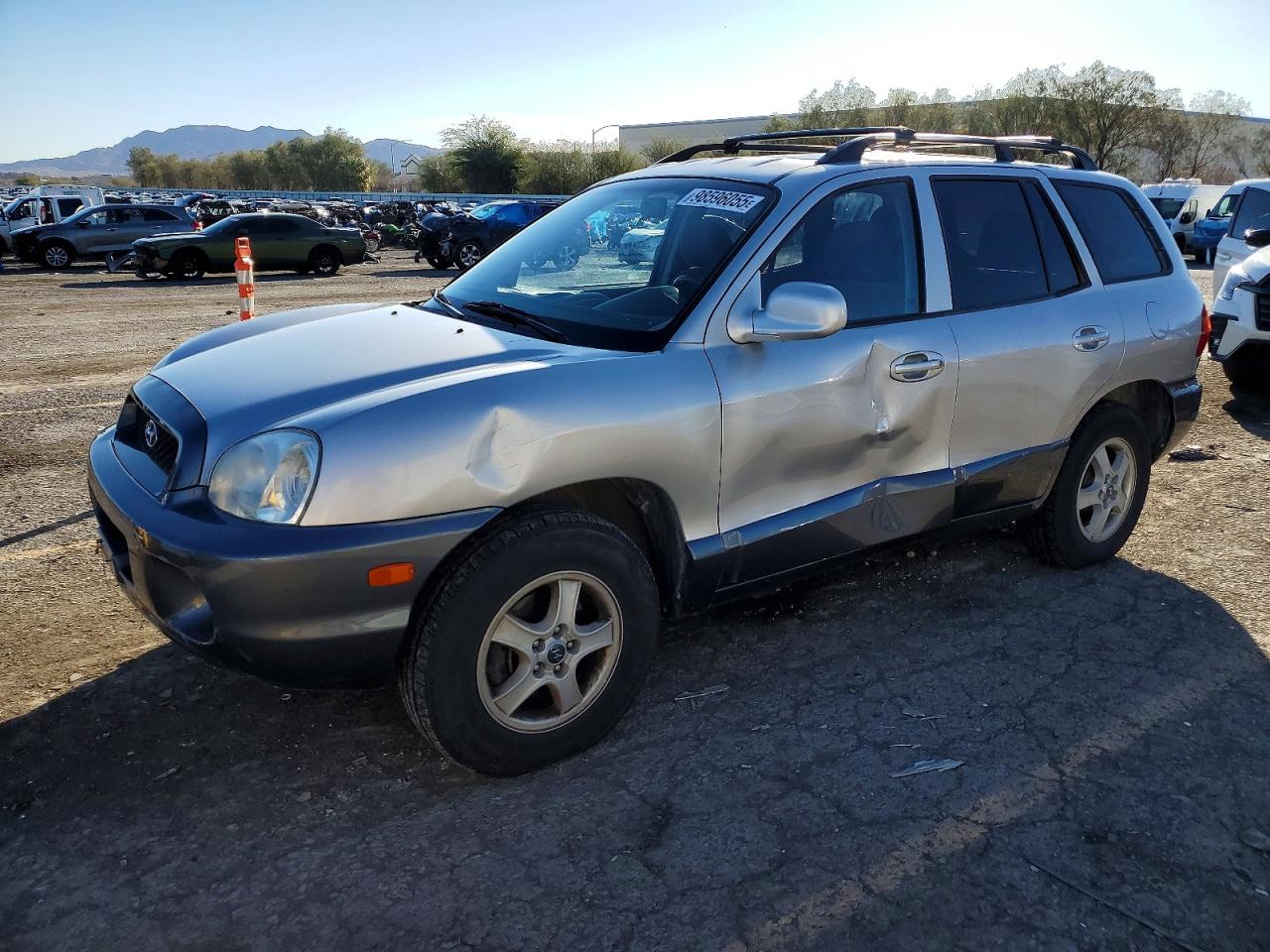 2003 Hyundai Santa Fe Gls Silver vin: KM8SC73D33U484889