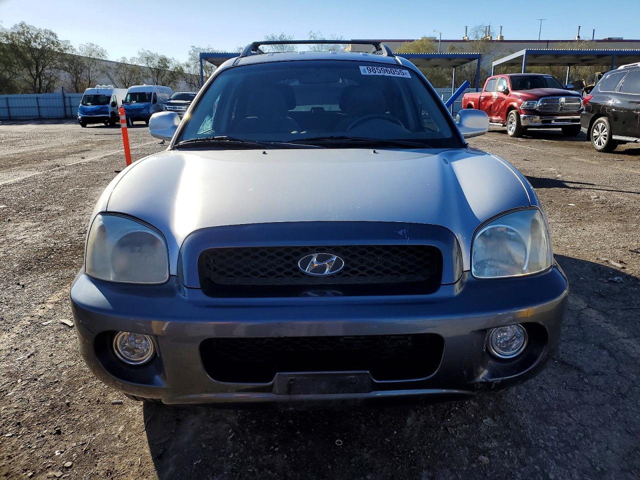 2003 Hyundai Santa Fe Gls Silver vin: KM8SC73D33U484889
