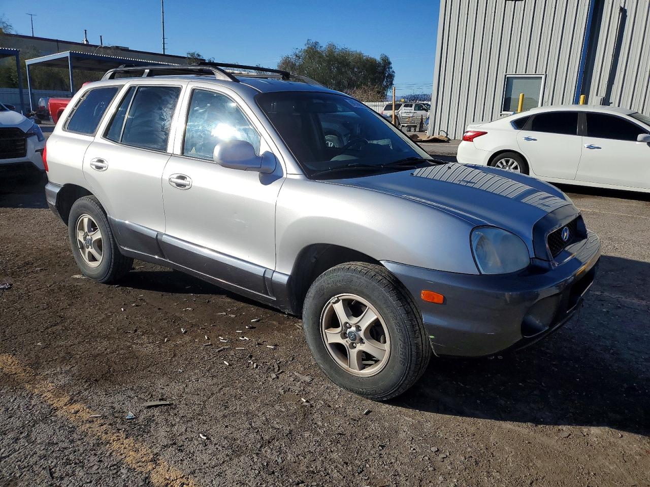 2003 Hyundai Santa Fe Gls Silver vin: KM8SC73D33U484889