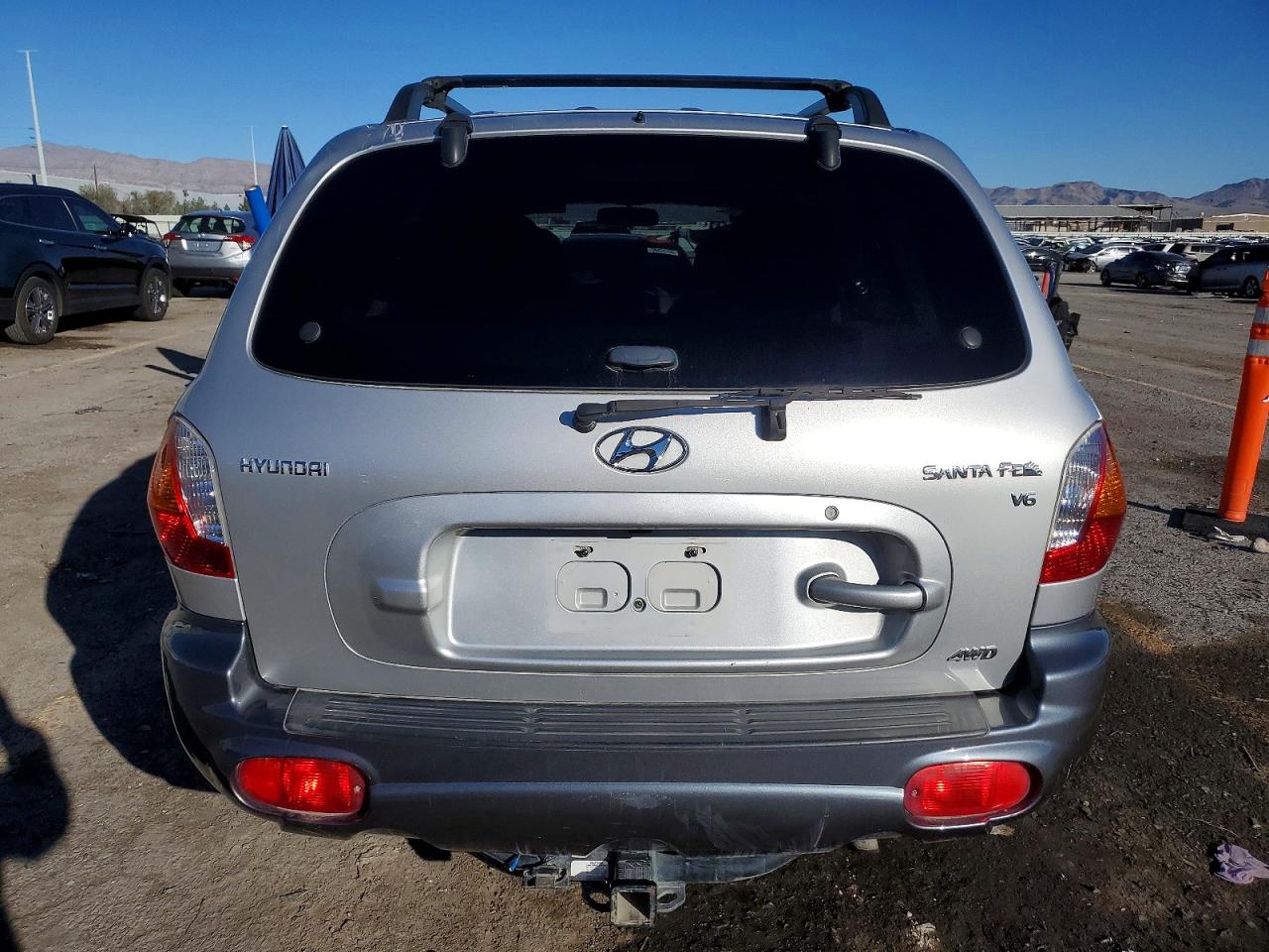 2003 Hyundai Santa Fe Gls Silver vin: KM8SC73D33U484889