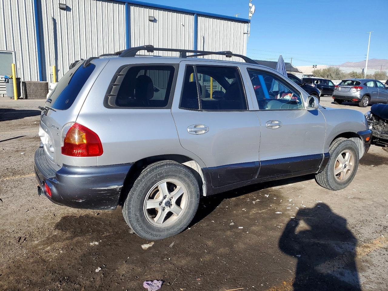 2003 Hyundai Santa Fe Gls Silver vin: KM8SC73D33U484889