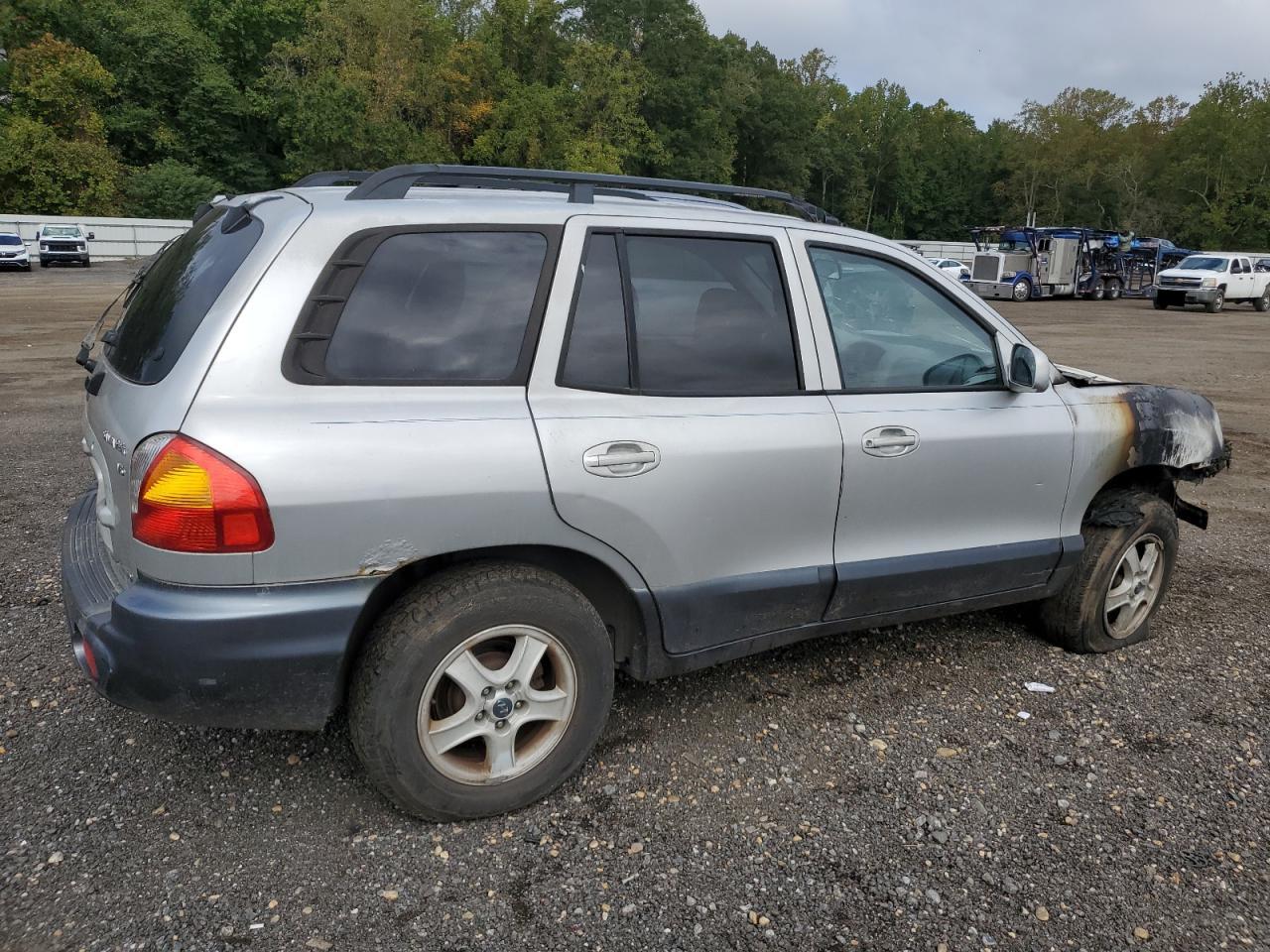 2003 Hyundai Santa Fe Gls Silver vin: KM8SC73D33U486383