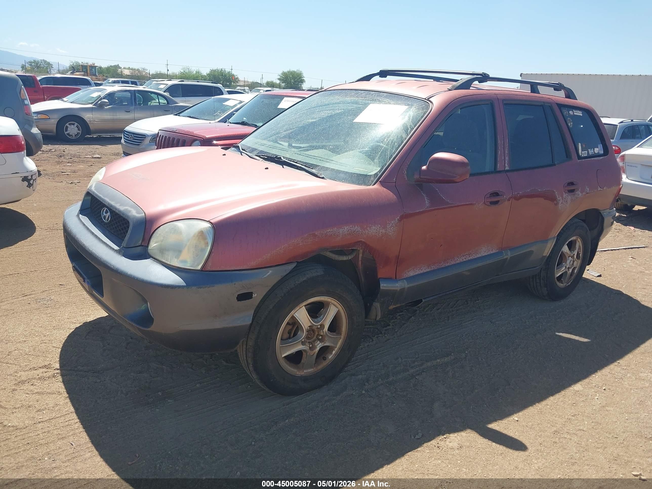 2002 Hyundai Santa Fe Gls/lx Темно-бордовый vin: KM8SC73D42U227447