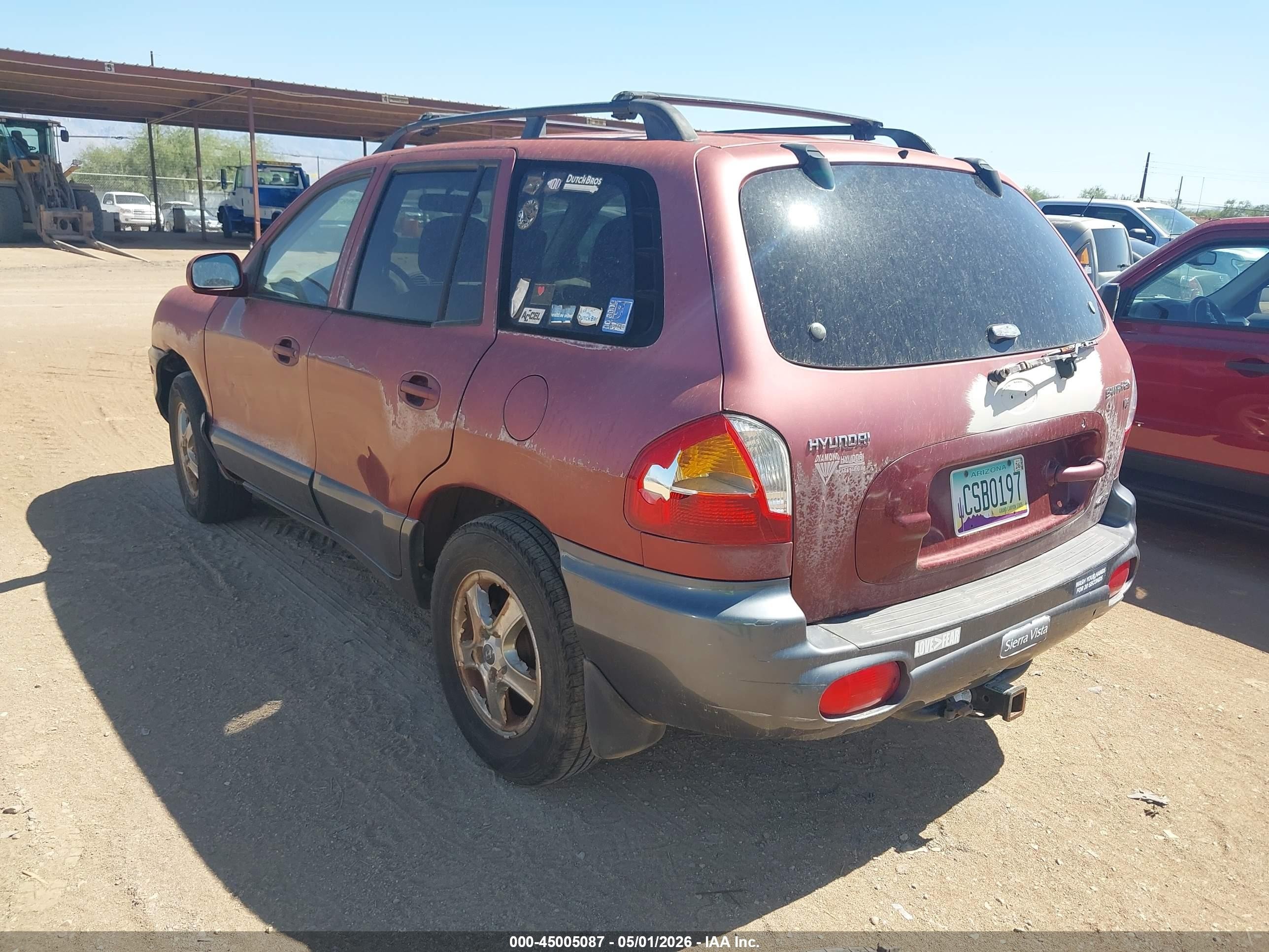 2002 Hyundai Santa Fe Gls/lx Темно-бордовый vin: KM8SC73D42U227447