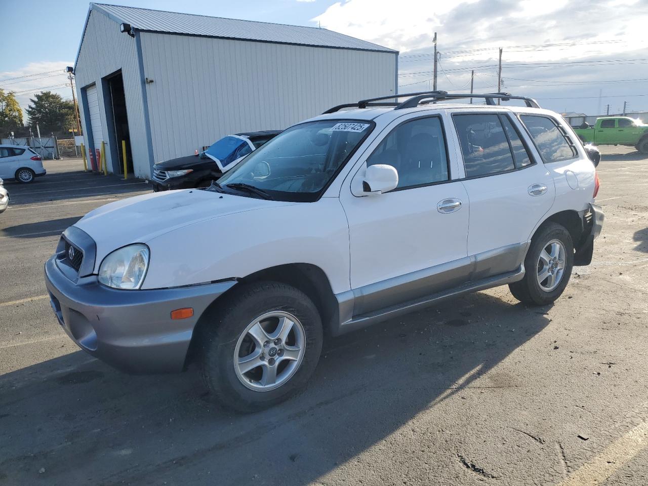 2003 Hyundai Santa Fe Gls White vin: KM8SC73D43U423261