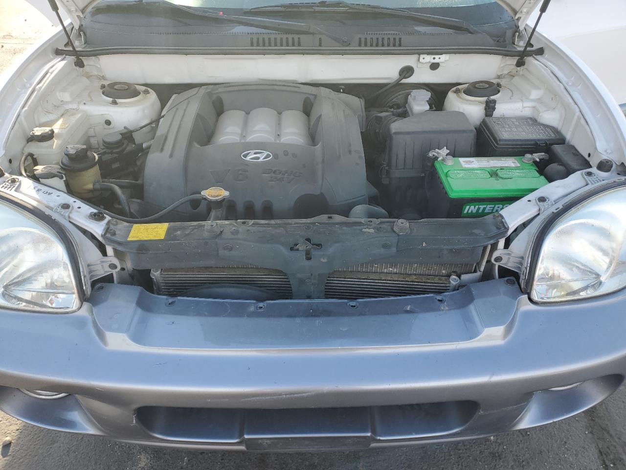 2003 Hyundai Santa Fe Gls White vin: KM8SC73D43U423261