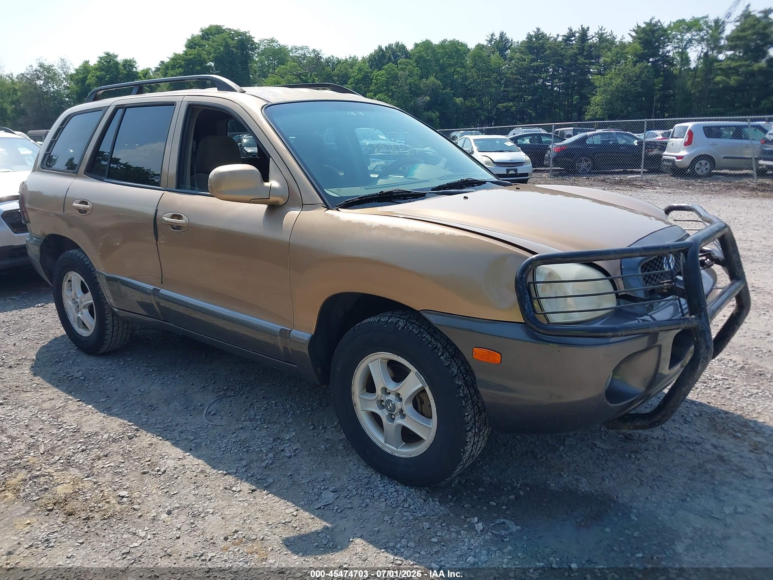 2003 Hyundai Santa Fe Gls/lx Gold vin: KM8SC73D43U517463