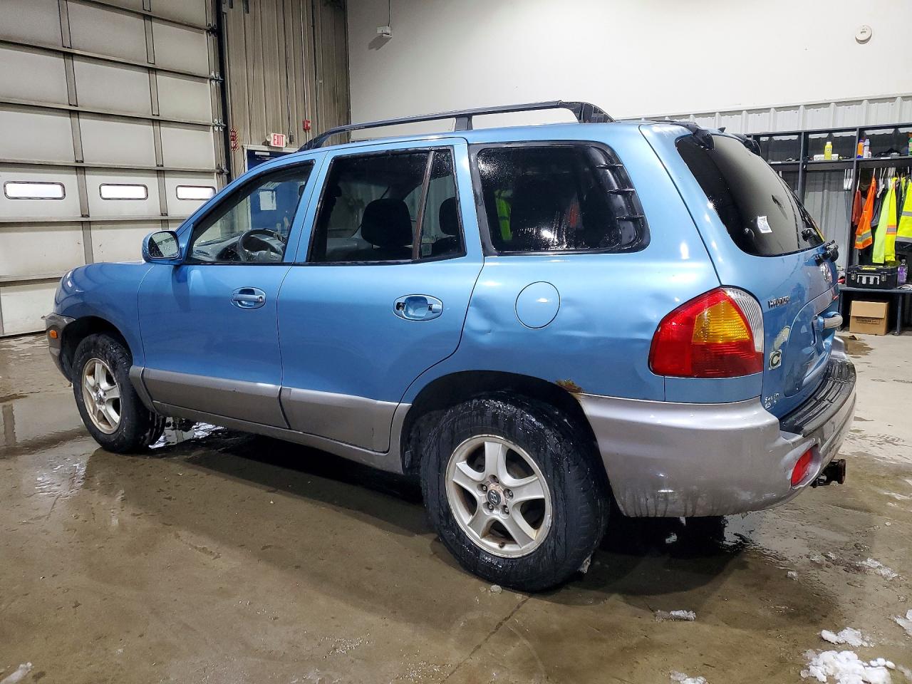 2003 Hyundai Santa Fe Gls Blue vin: KM8SC73D43U546266