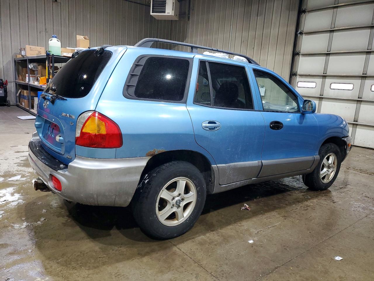 2003 Hyundai Santa Fe Gls Blue vin: KM8SC73D43U546266