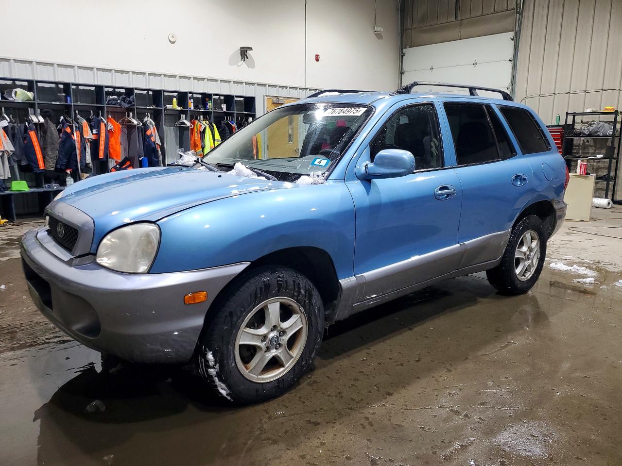 2003 Hyundai Santa Fe Gls Blue vin: KM8SC73D43U546266