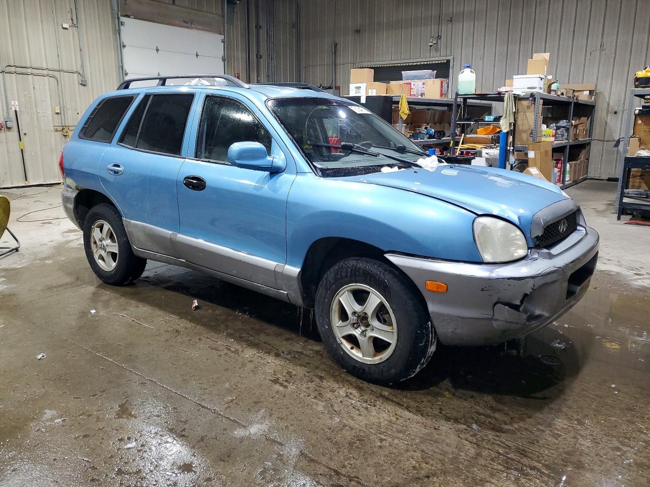 2003 Hyundai Santa Fe Gls Blue vin: KM8SC73D43U546266
