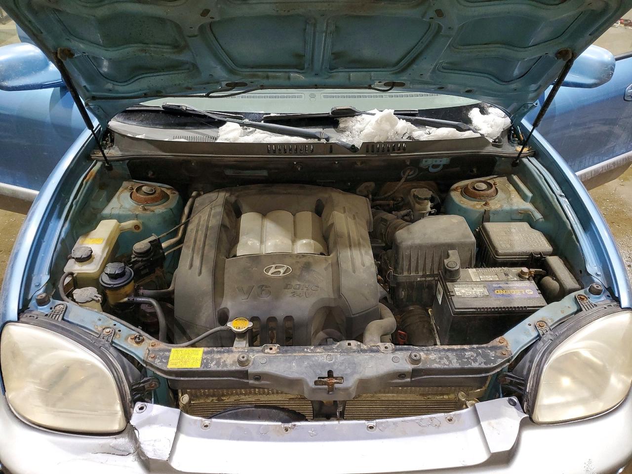 2003 Hyundai Santa Fe Gls Blue vin: KM8SC73D43U546266