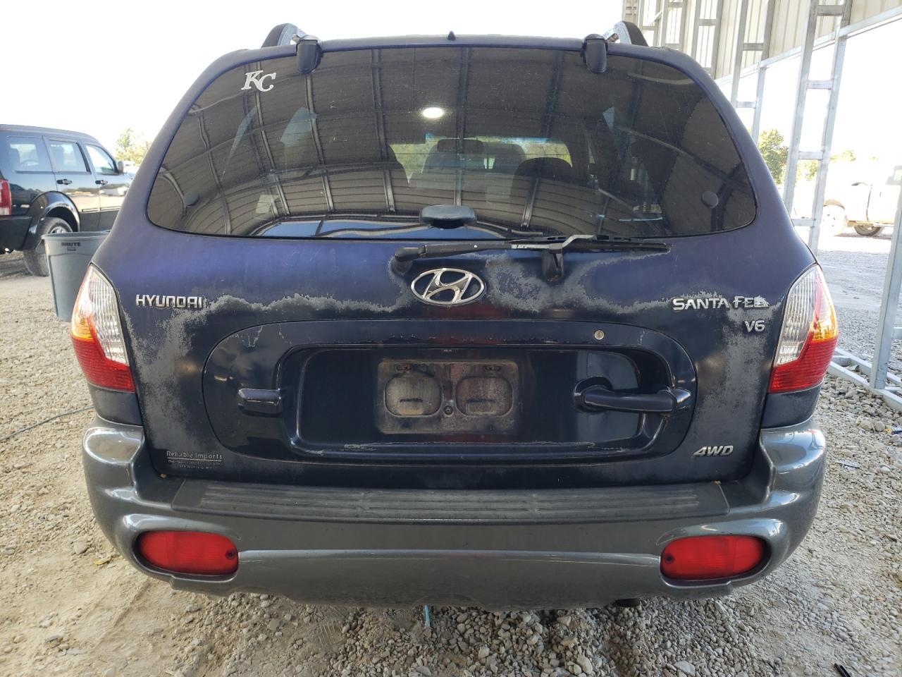 2004 Hyundai Santa Fe Gls Blue vin: KM8SC73D44U640309