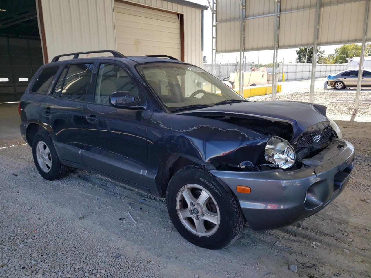 2004 Hyundai Santa Fe Gls Blue vin: KM8SC73D44U640309