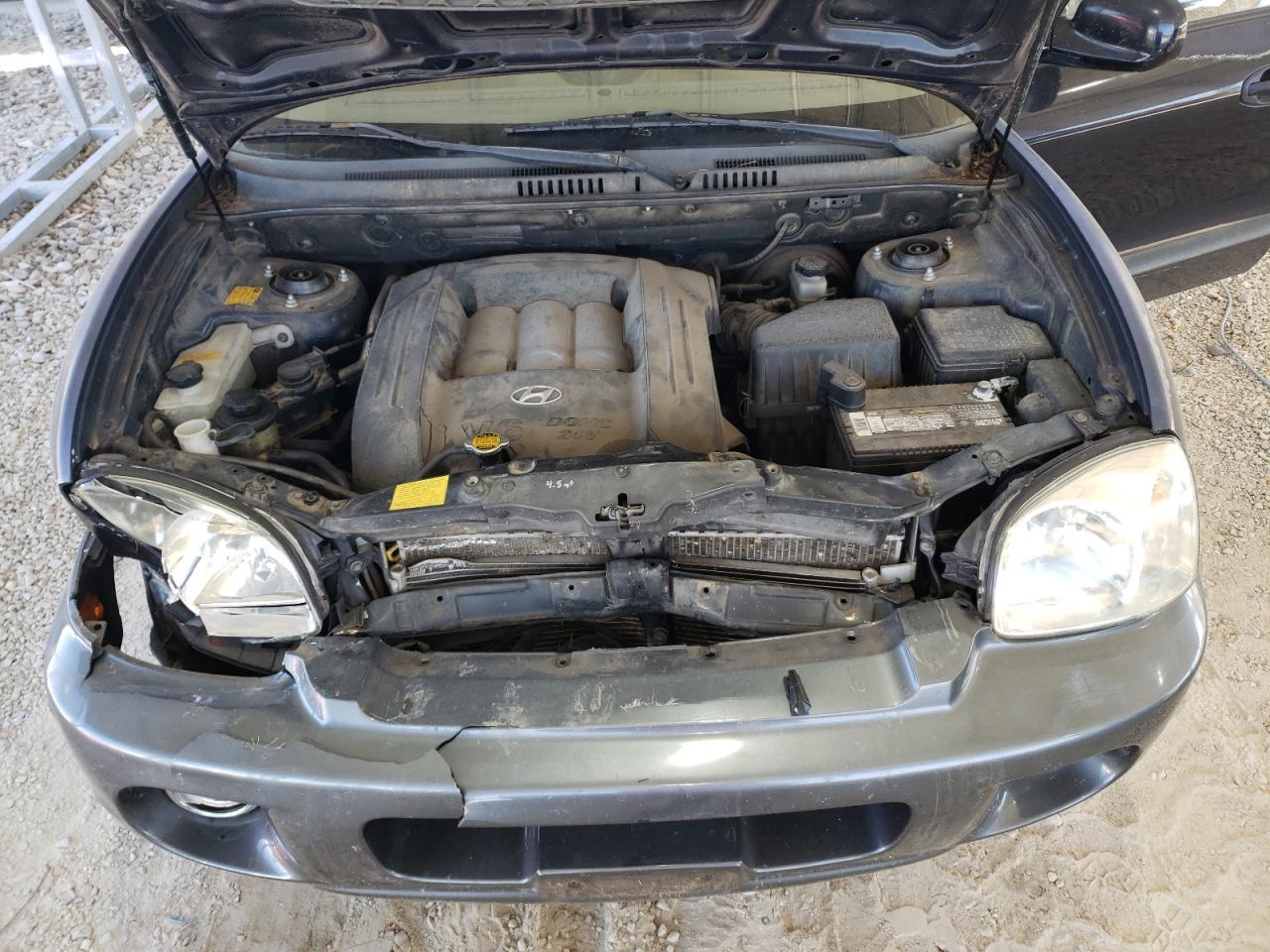 2004 Hyundai Santa Fe Gls Blue vin: KM8SC73D44U640309