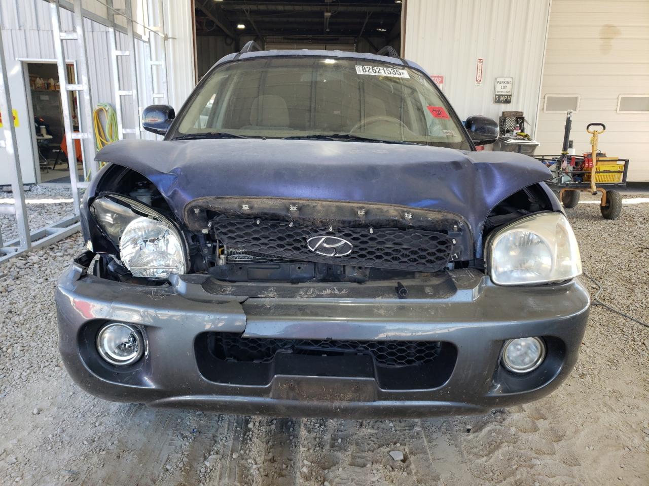 2004 Hyundai Santa Fe Gls Blue vin: KM8SC73D44U640309