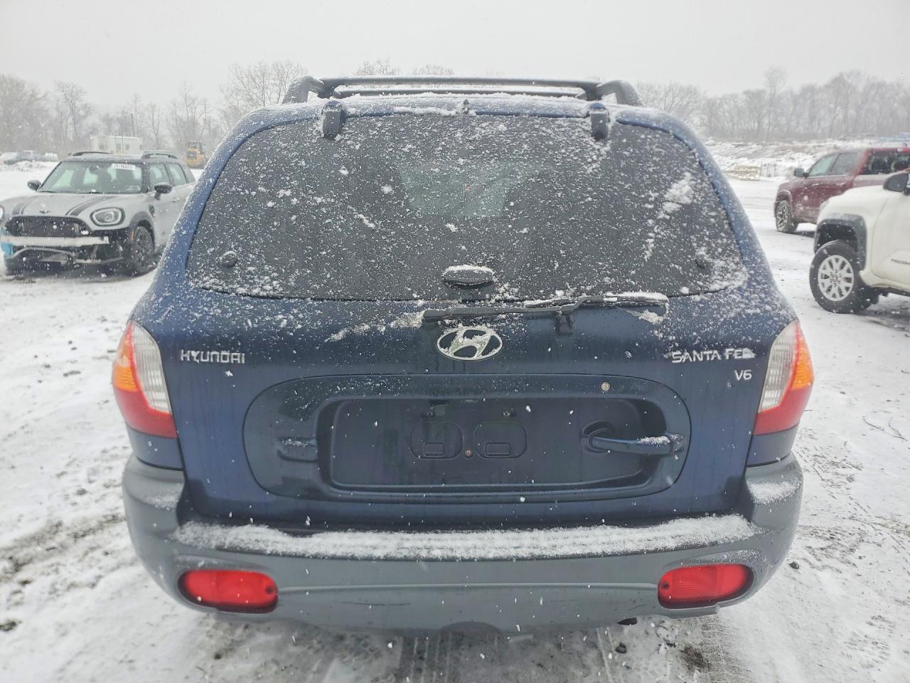 2004 Hyundai Santa Fe Gls Blue vin: KM8SC73D44U697058