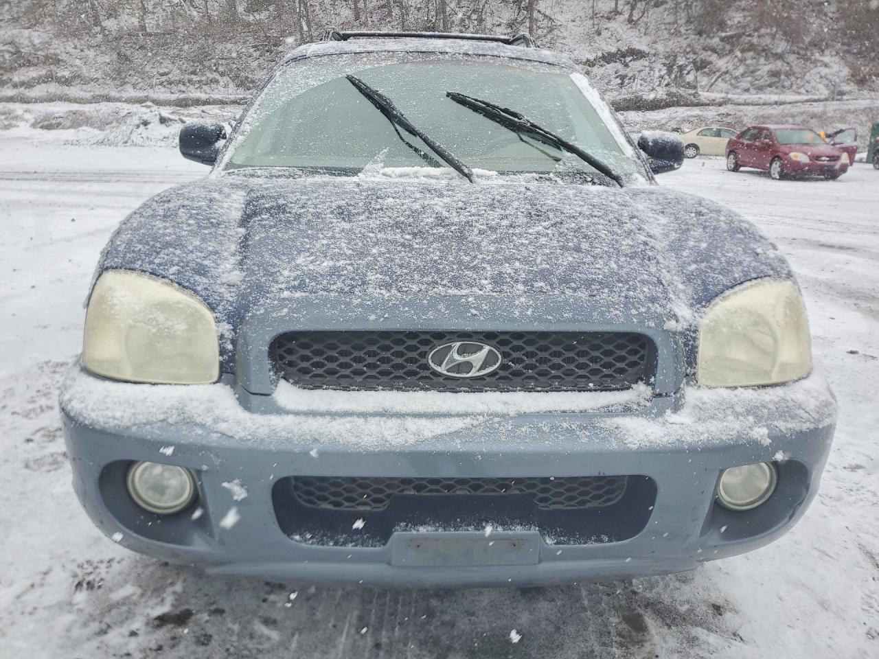 2004 Hyundai Santa Fe Gls Blue vin: KM8SC73D44U697058