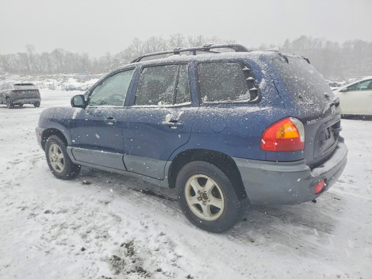2004 Hyundai Santa Fe Gls Blue vin: KM8SC73D44U697058