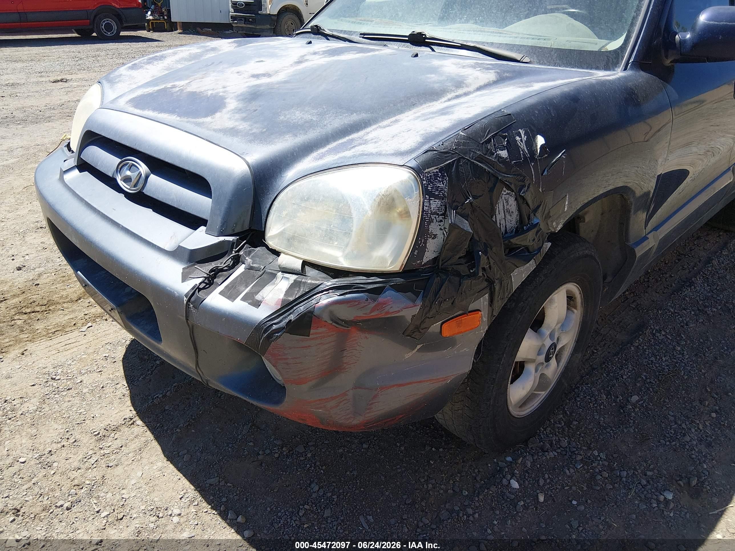 2005 Hyundai Santa Fe Gls Blue vin: KM8SC73D45U005785