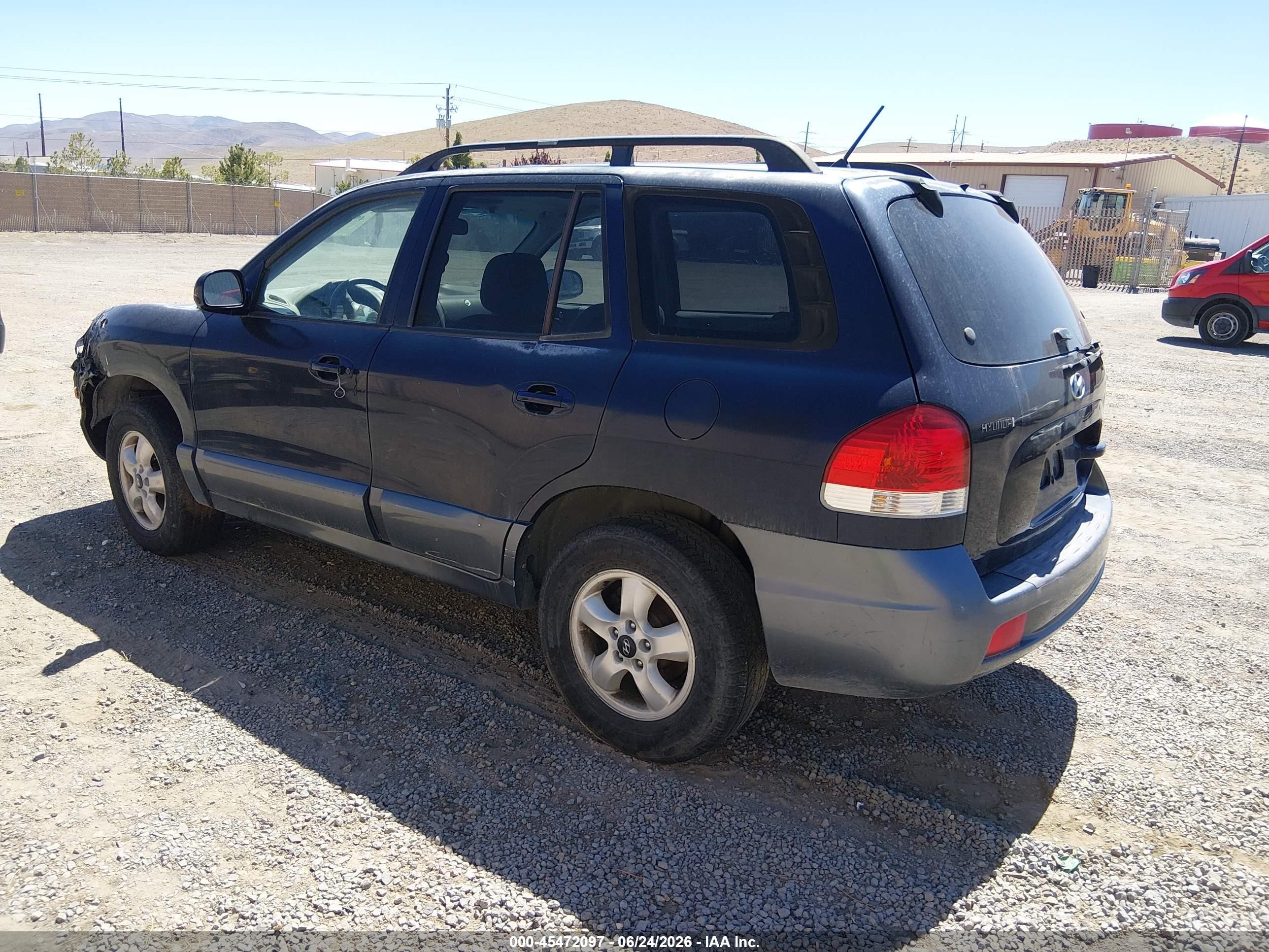 2005 Hyundai Santa Fe Gls Blue vin: KM8SC73D45U005785