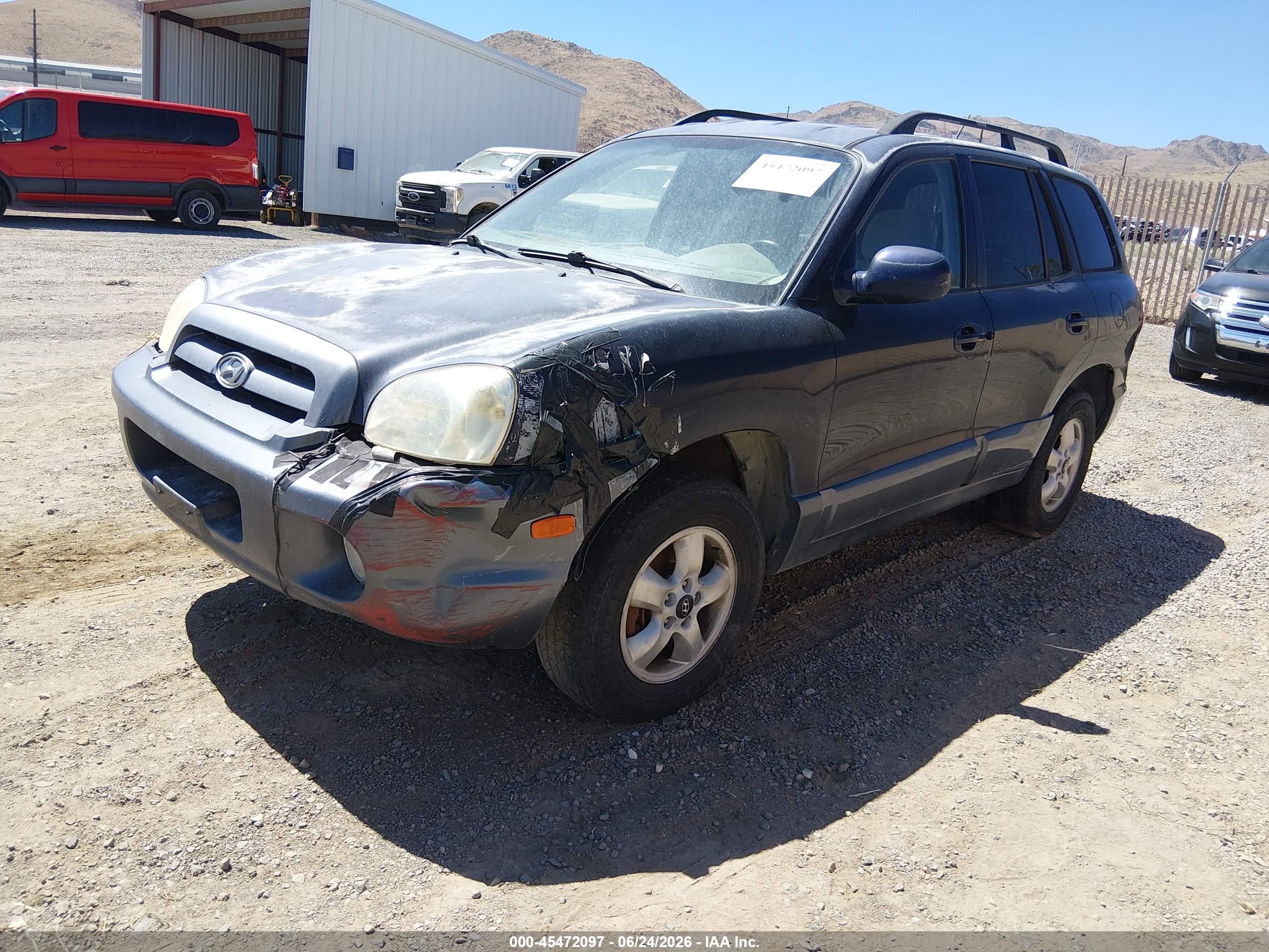 2005 Hyundai Santa Fe Gls Blue vin: KM8SC73D45U005785