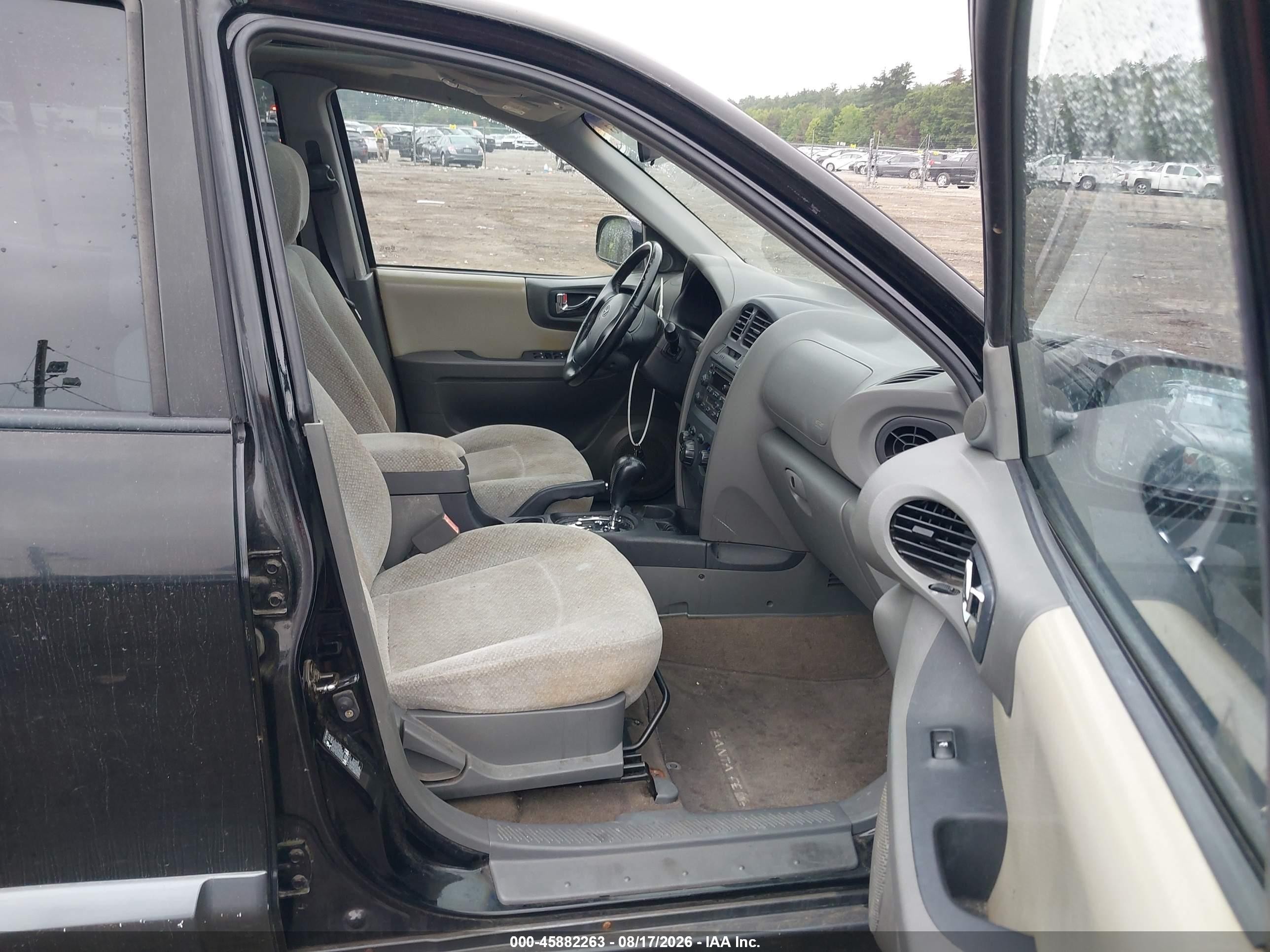 2005 Hyundai Santa Fe Gls Black vin: KM8SC73D45U932091