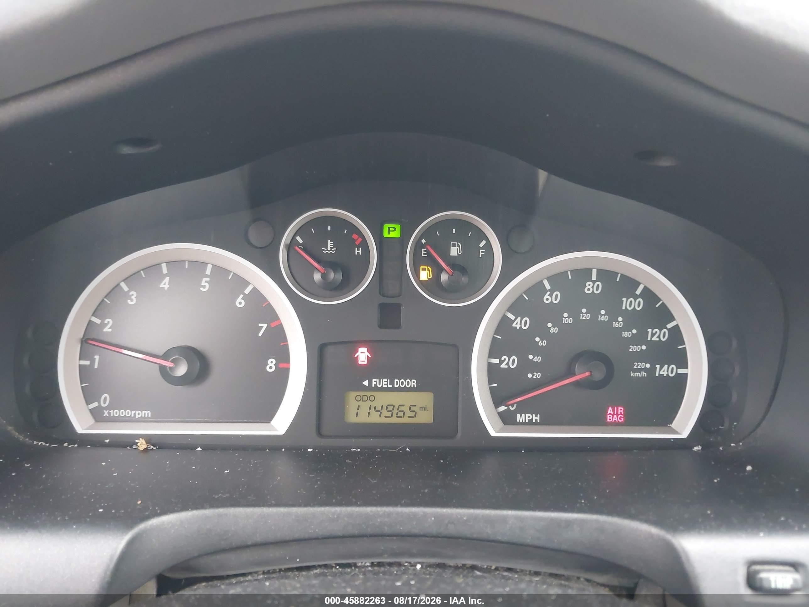 2005 Hyundai Santa Fe Gls Black vin: KM8SC73D45U932091