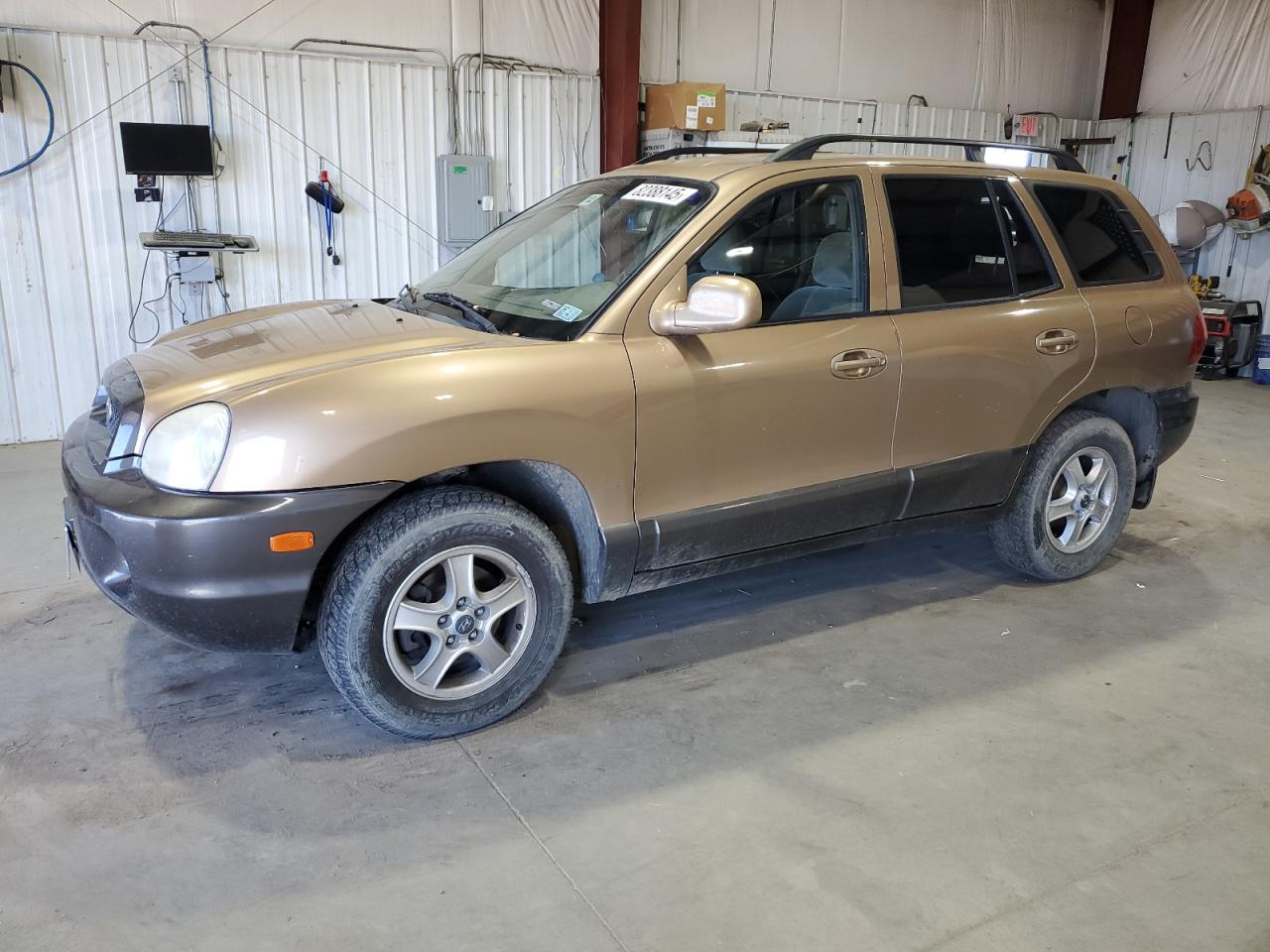 2002 Hyundai Santa Fe Gls Tan vin: KM8SC73D52U290900
