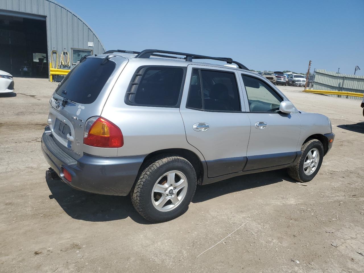 2003 Hyundai Santa Fe Gls Silver vin: KM8SC73D53U487244