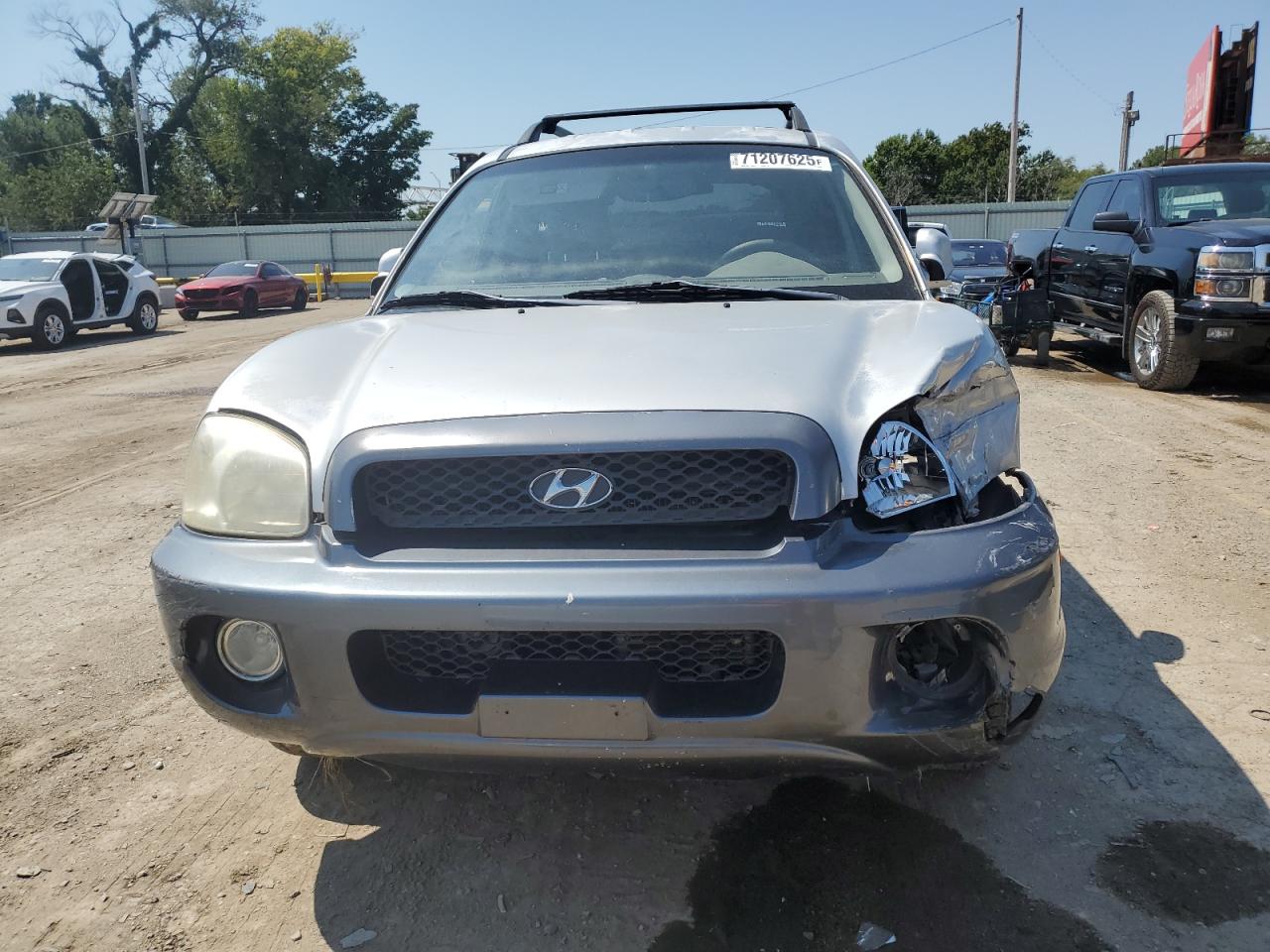 2003 Hyundai Santa Fe Gls Silver vin: KM8SC73D53U487244