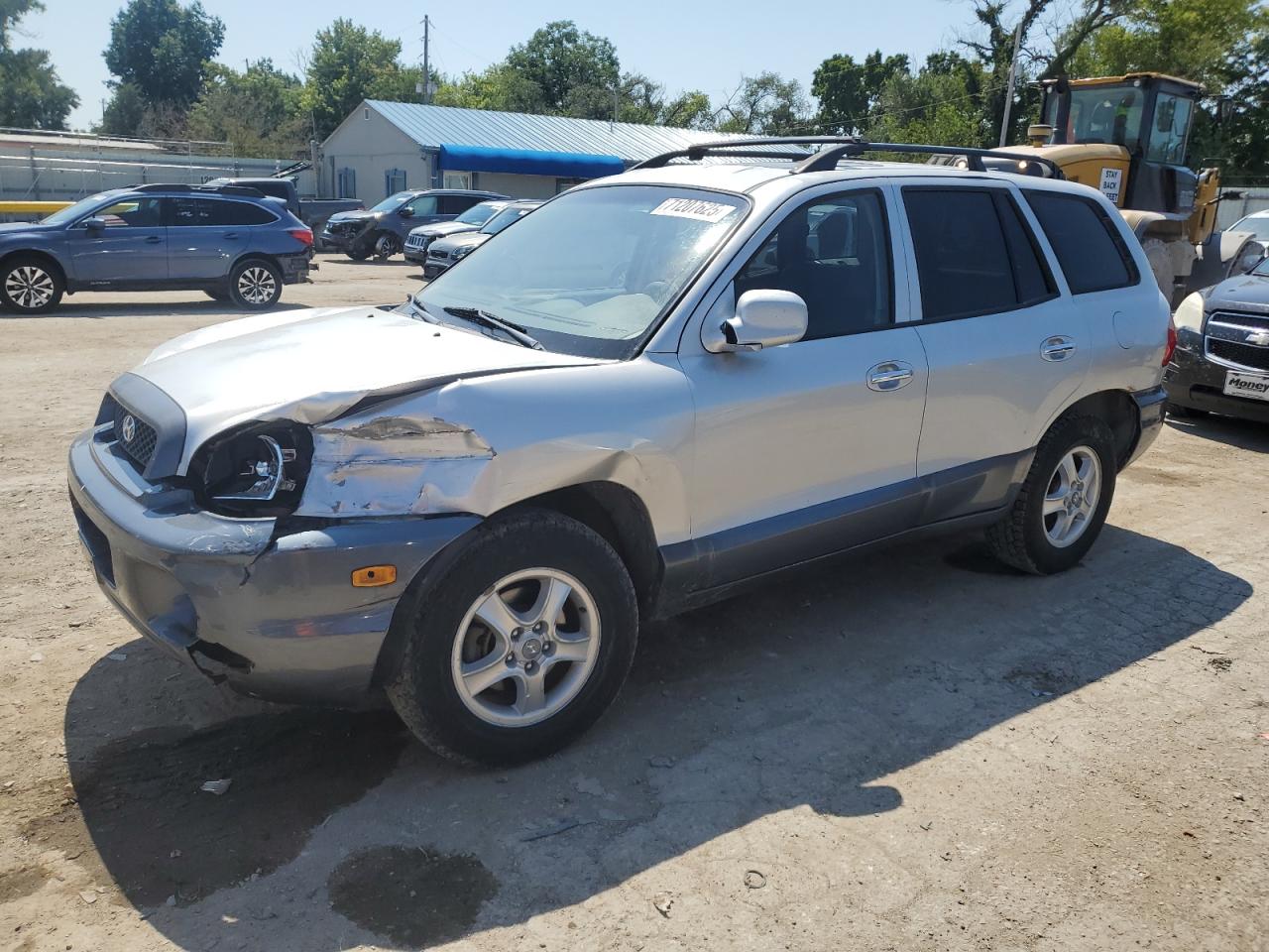 2003 Hyundai Santa Fe Gls Silver vin: KM8SC73D53U487244