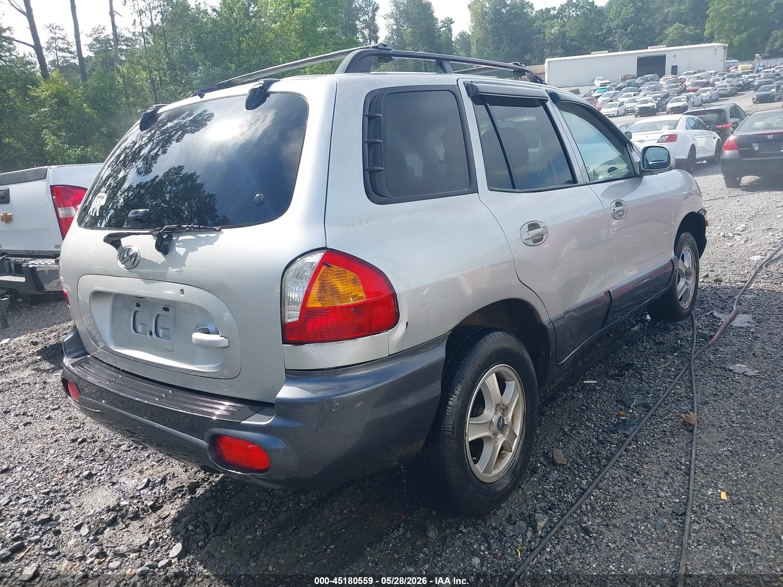 2003 Hyundai Santa Fe Gls/lx Silver vin: KM8SC73D53U552321