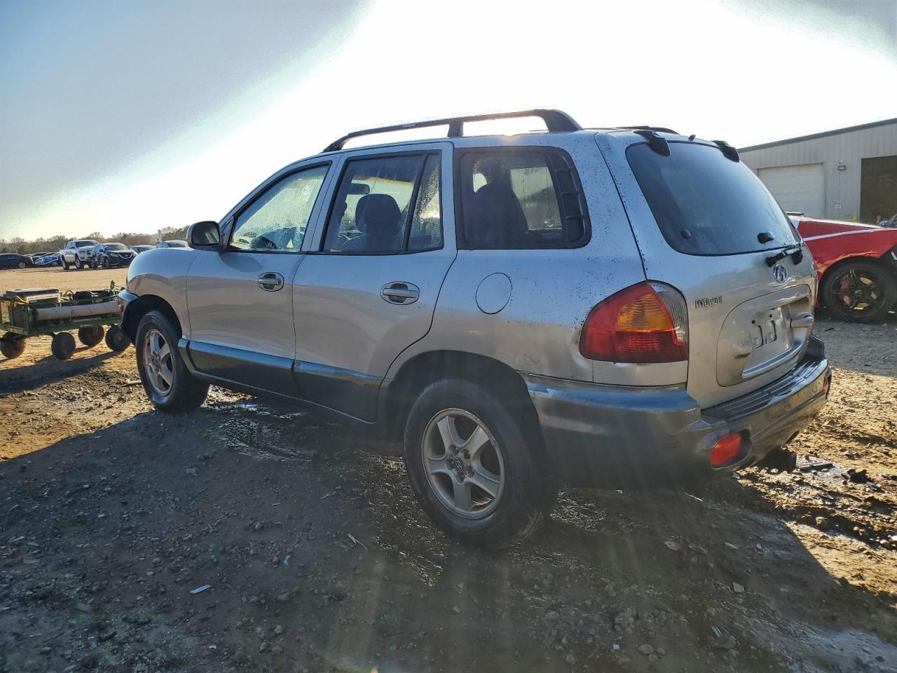 2004 Hyundai Santa Fe Gls Silver vin: KM8SC73D54U632820
