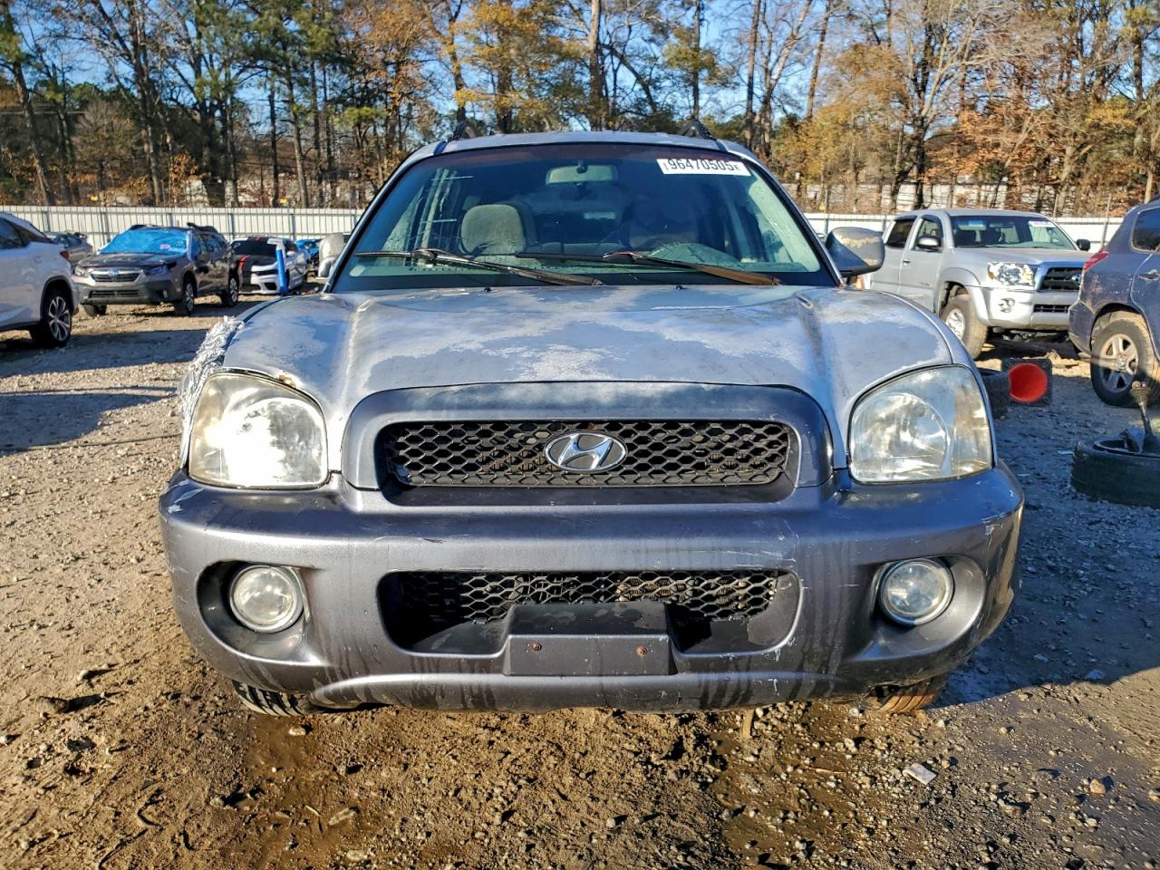 2004 Hyundai Santa Fe Gls Silver vin: KM8SC73D54U632820