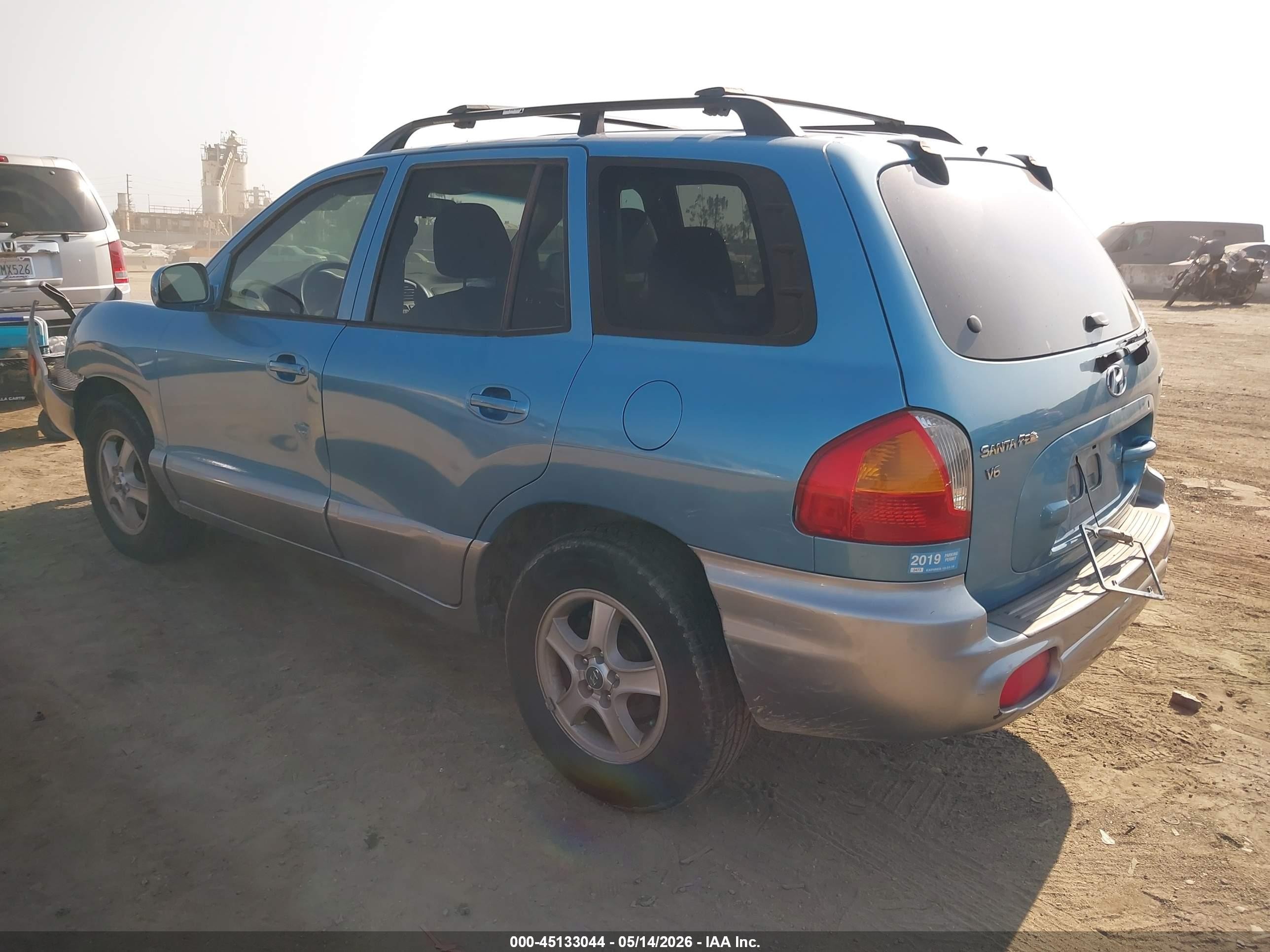 2004 Hyundai Santa Fe Gls Blue vin: KM8SC73D54U686358