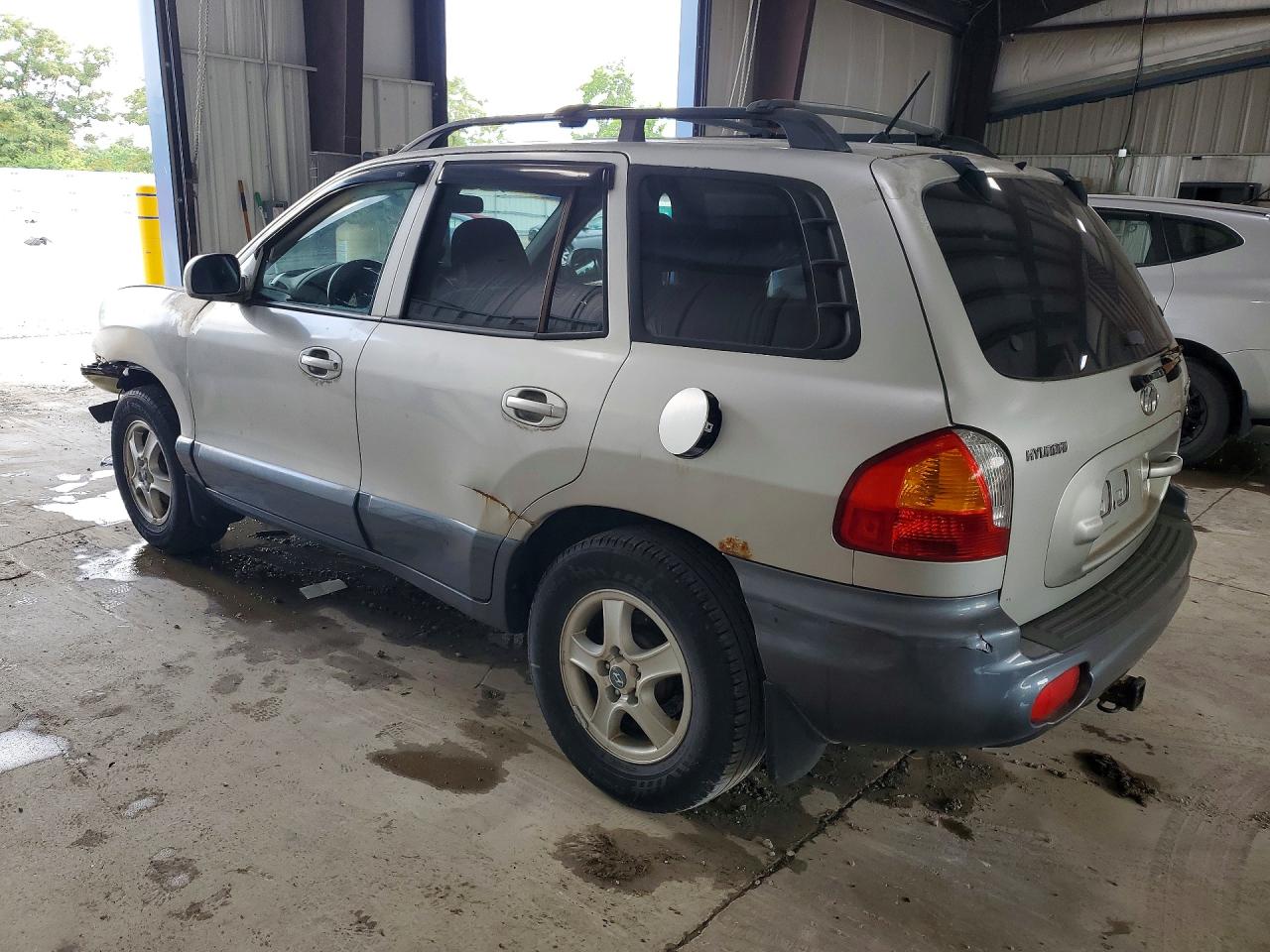 2004 Hyundai Santa Fe Gls Silver vin: KM8SC73D54U814257