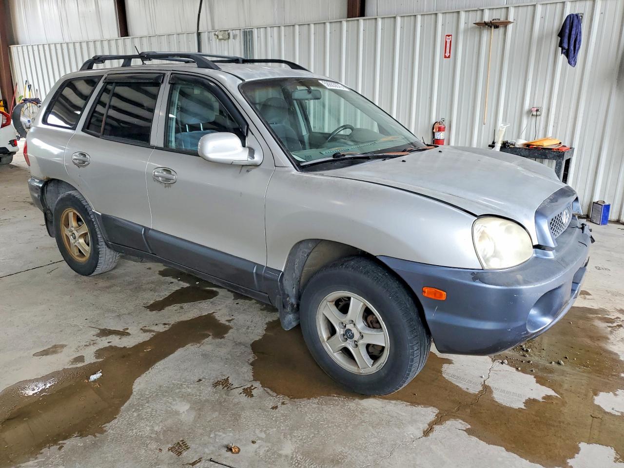 2004 Hyundai Santa Fe Gls Silver vin: KM8SC73D54U814257