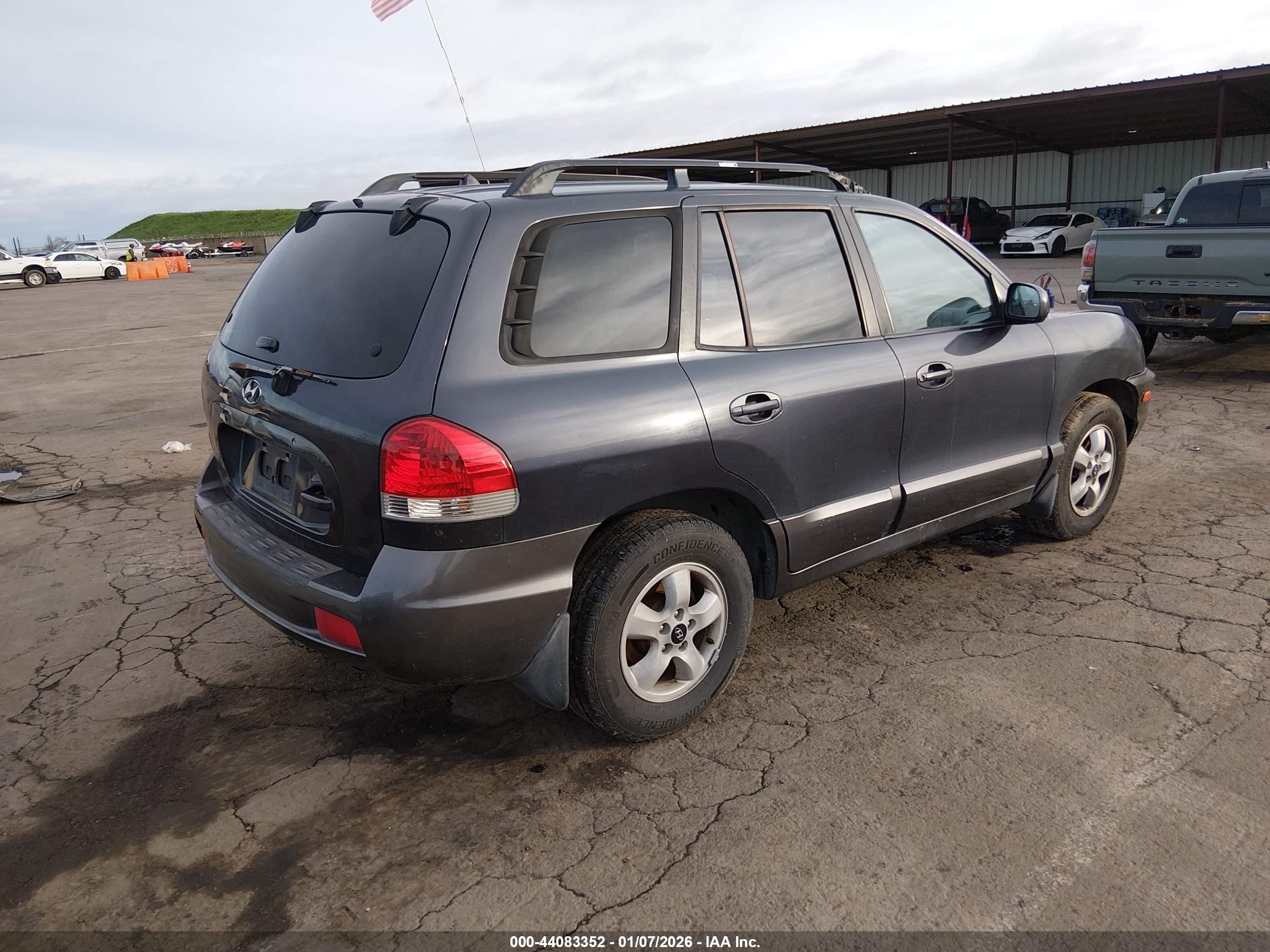 2006 Hyundai Santa Fe Gls Blue vin: KM8SC73D56U043379