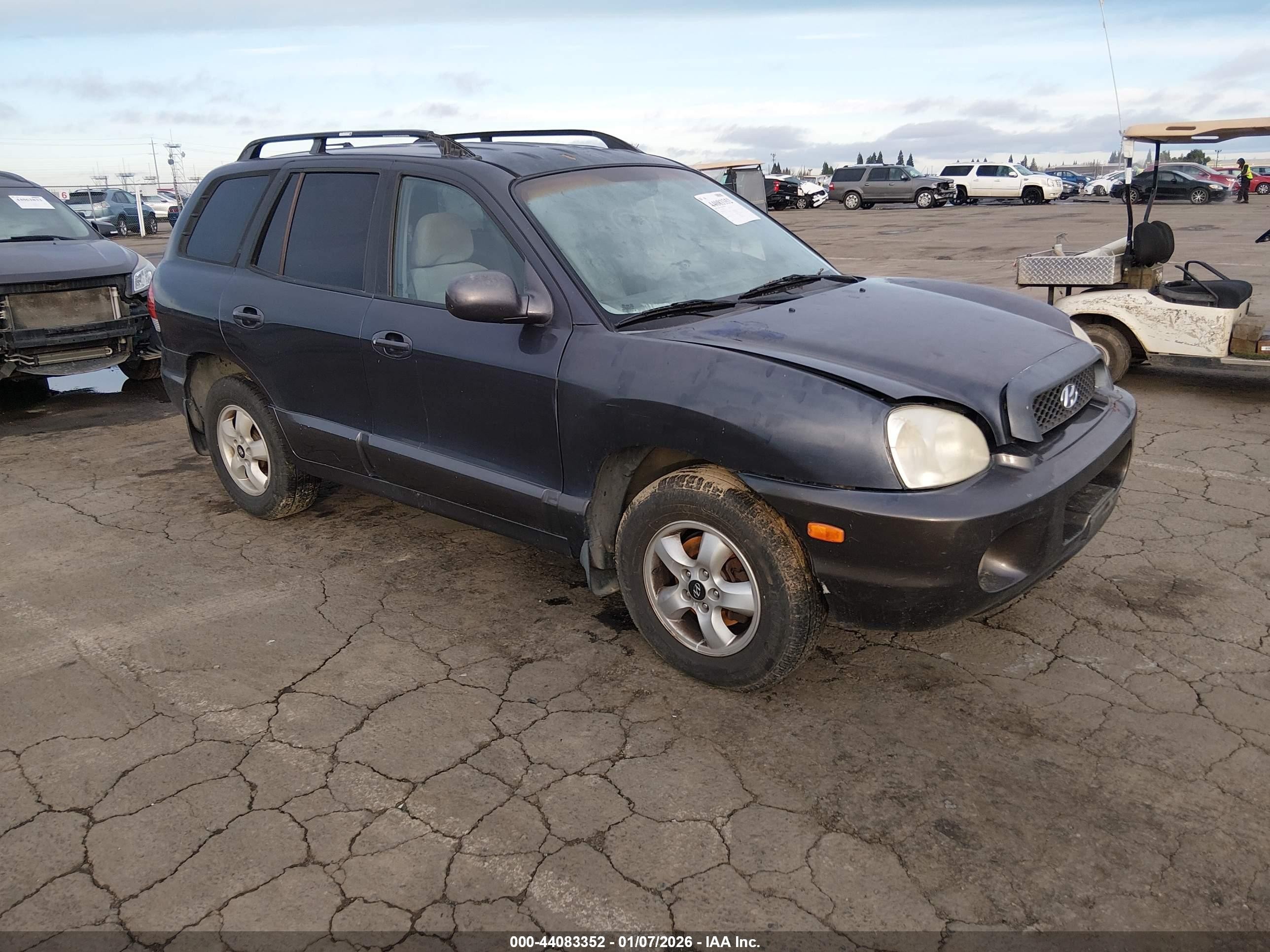 2006 Hyundai Santa Fe Gls Blue vin: KM8SC73D56U043379