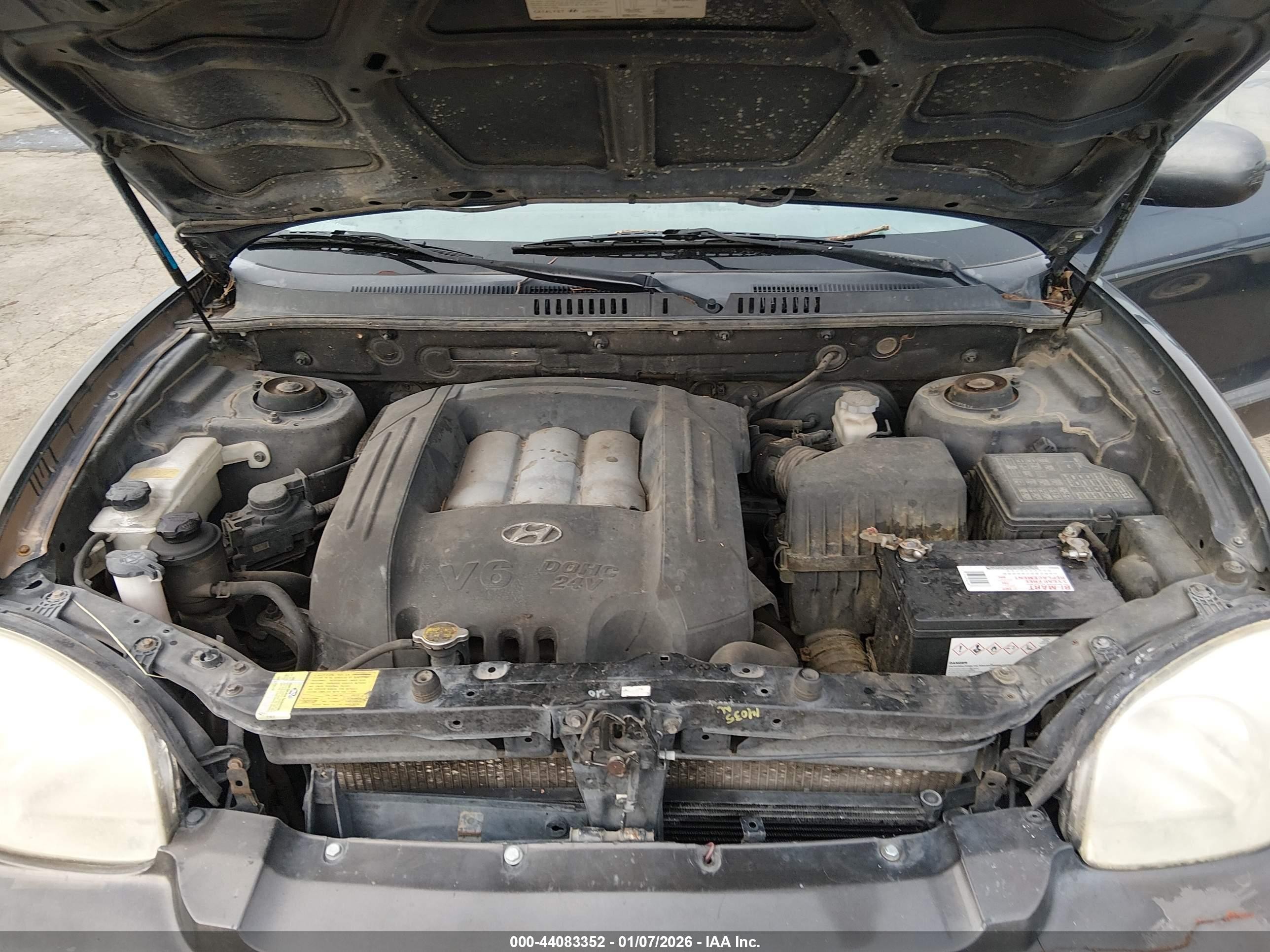 2006 Hyundai Santa Fe Gls Blue vin: KM8SC73D56U043379
